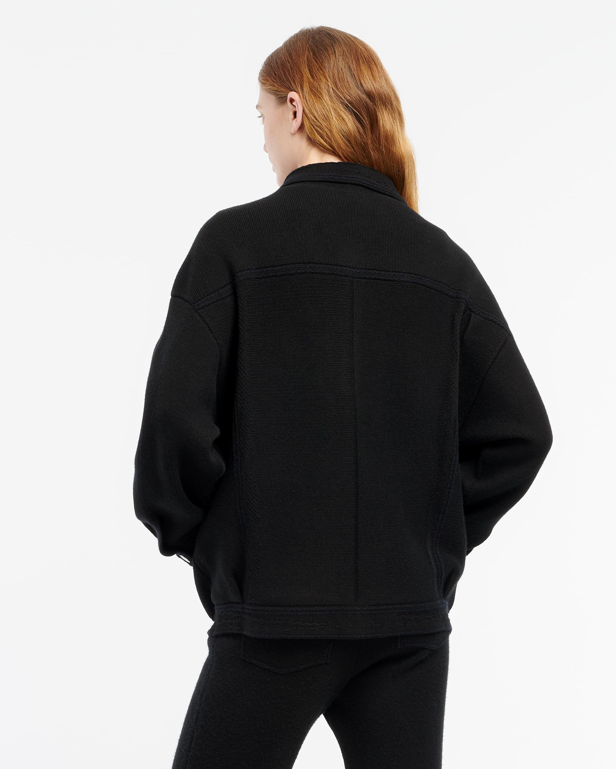 Veste Denim oversize en cachemire et coton | Barrie - Barrie