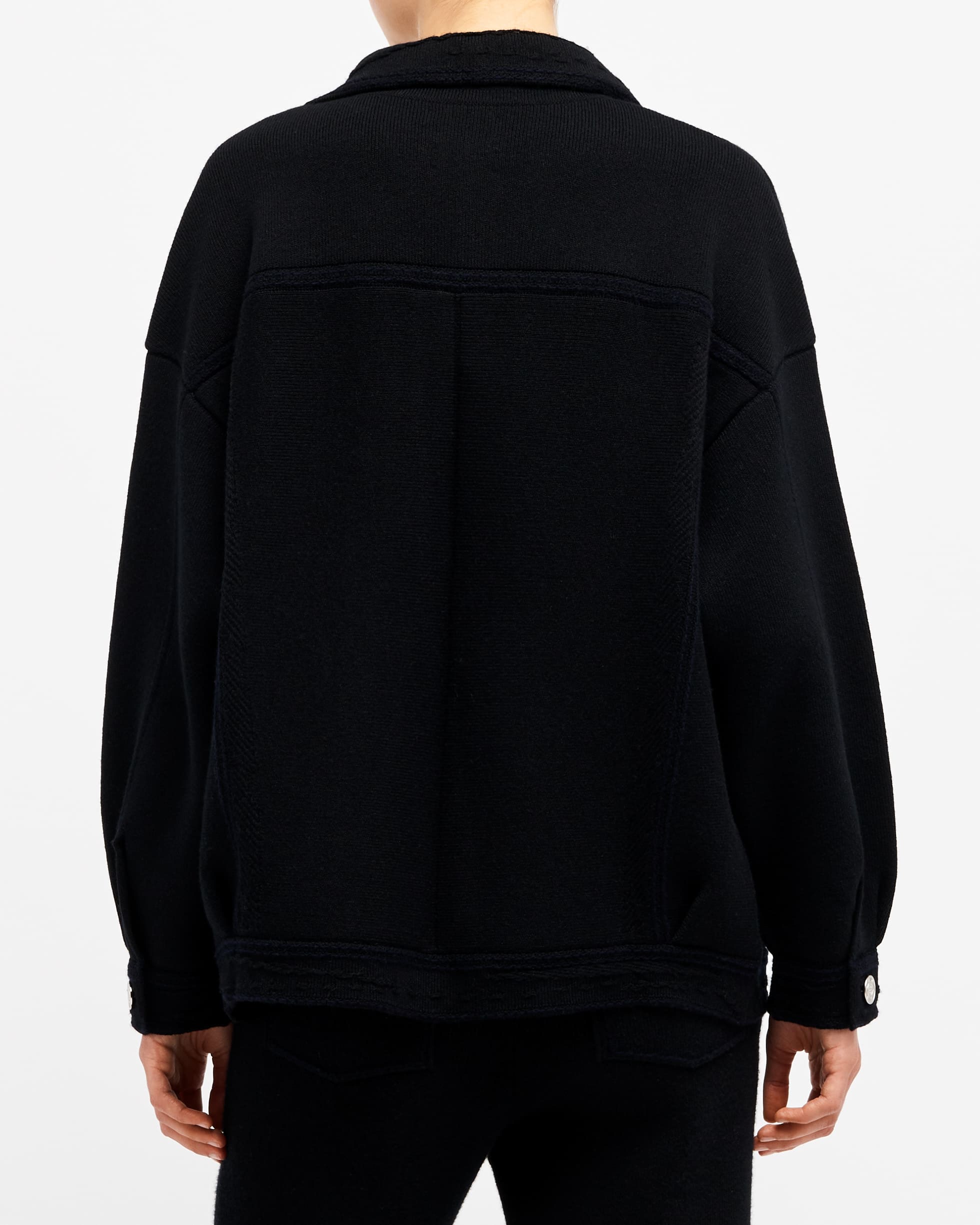 Veste Denim oversize en cachemire et coton | Barrie - Barrie