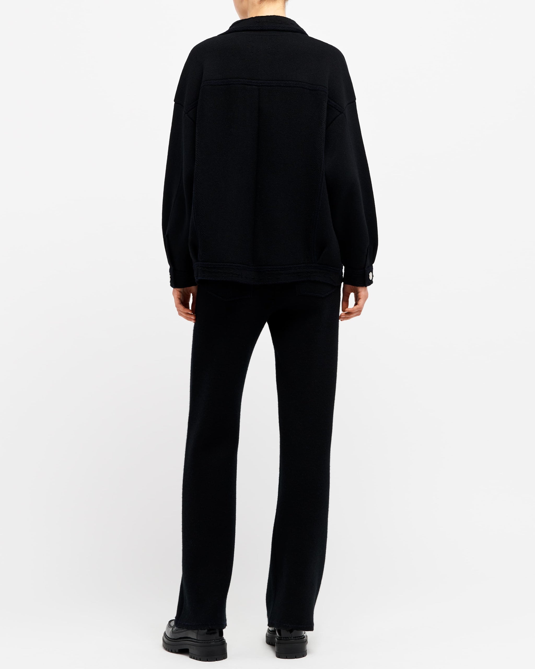 Veste Denim oversize en cachemire et coton | Barrie - Barrie