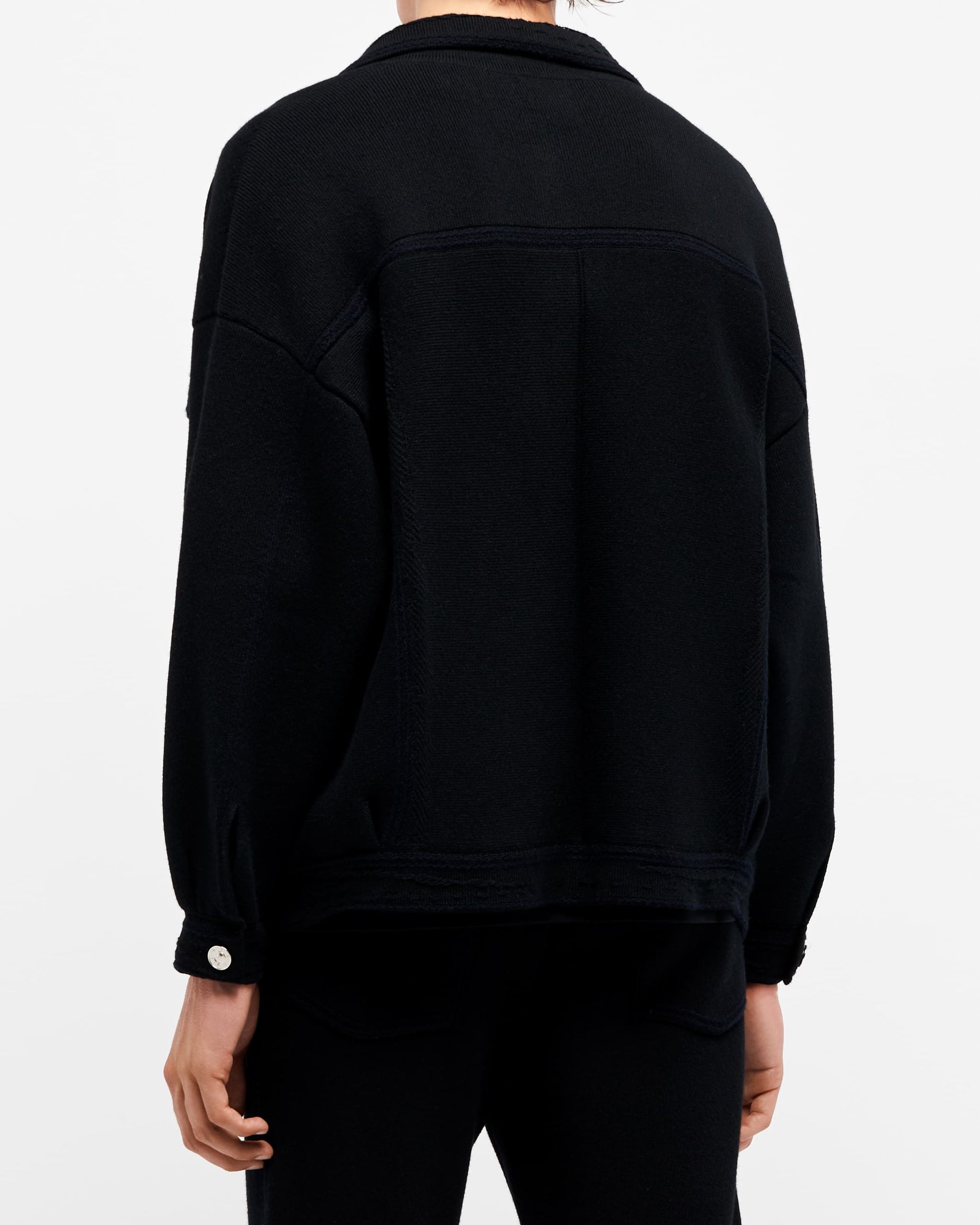 캐시미어와 면 오버사이즈 데님 재킷 | Barrie - Barrie