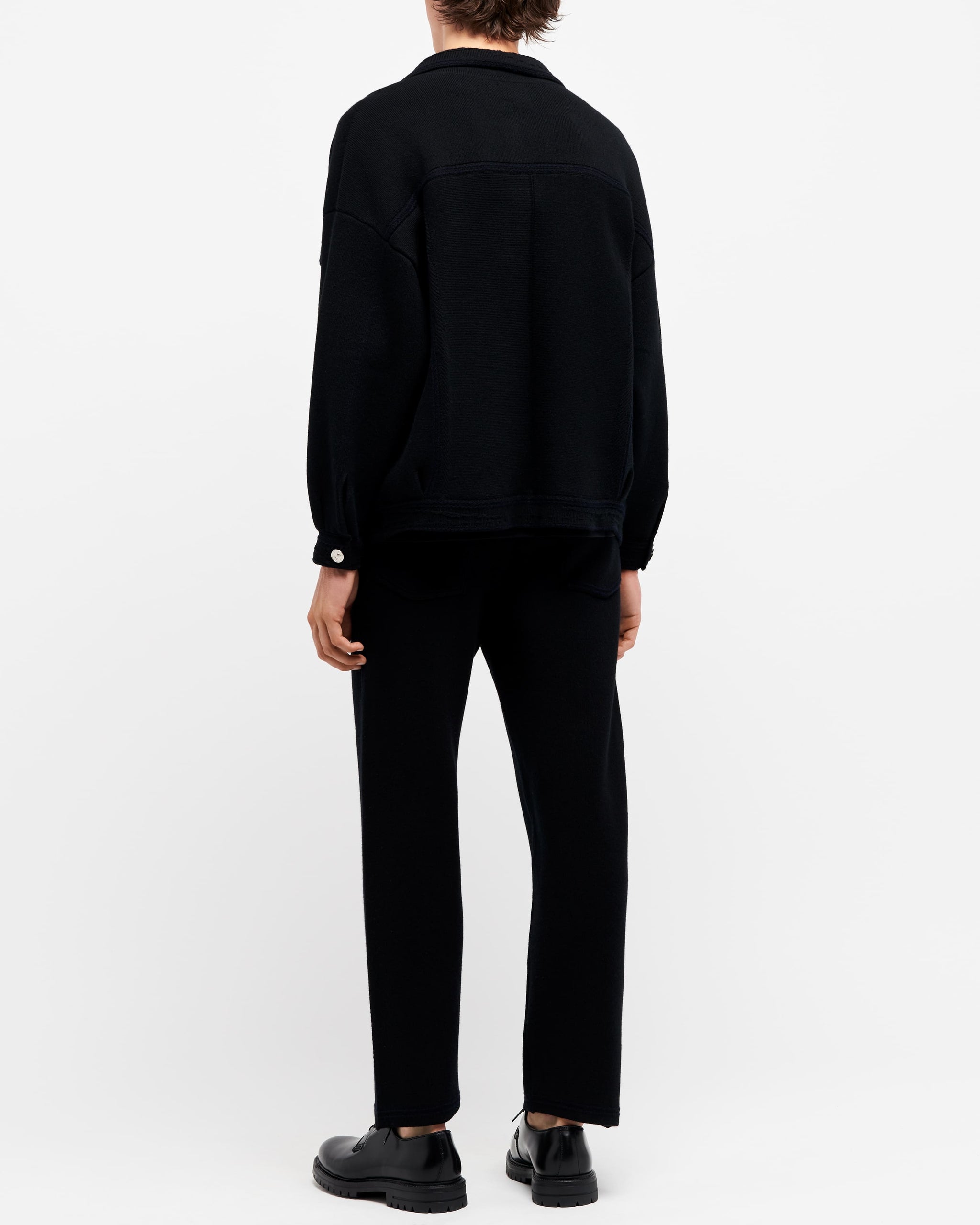 캐시미어와 면 오버사이즈 데님 재킷 | Barrie - Barrie