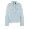 barrie Veste Denim en cachemire et coton à coupe droite
