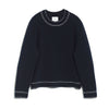 barrie Pull Denim en cachemire et coton