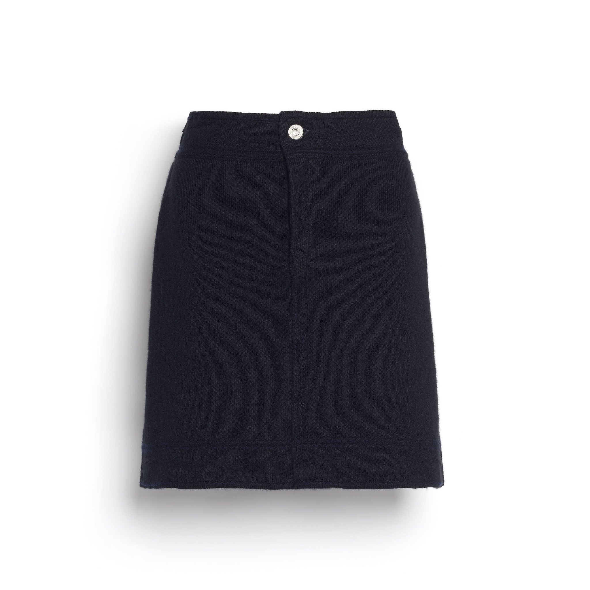 Denim cashmere and cotton skirt | Barrie - Barrie