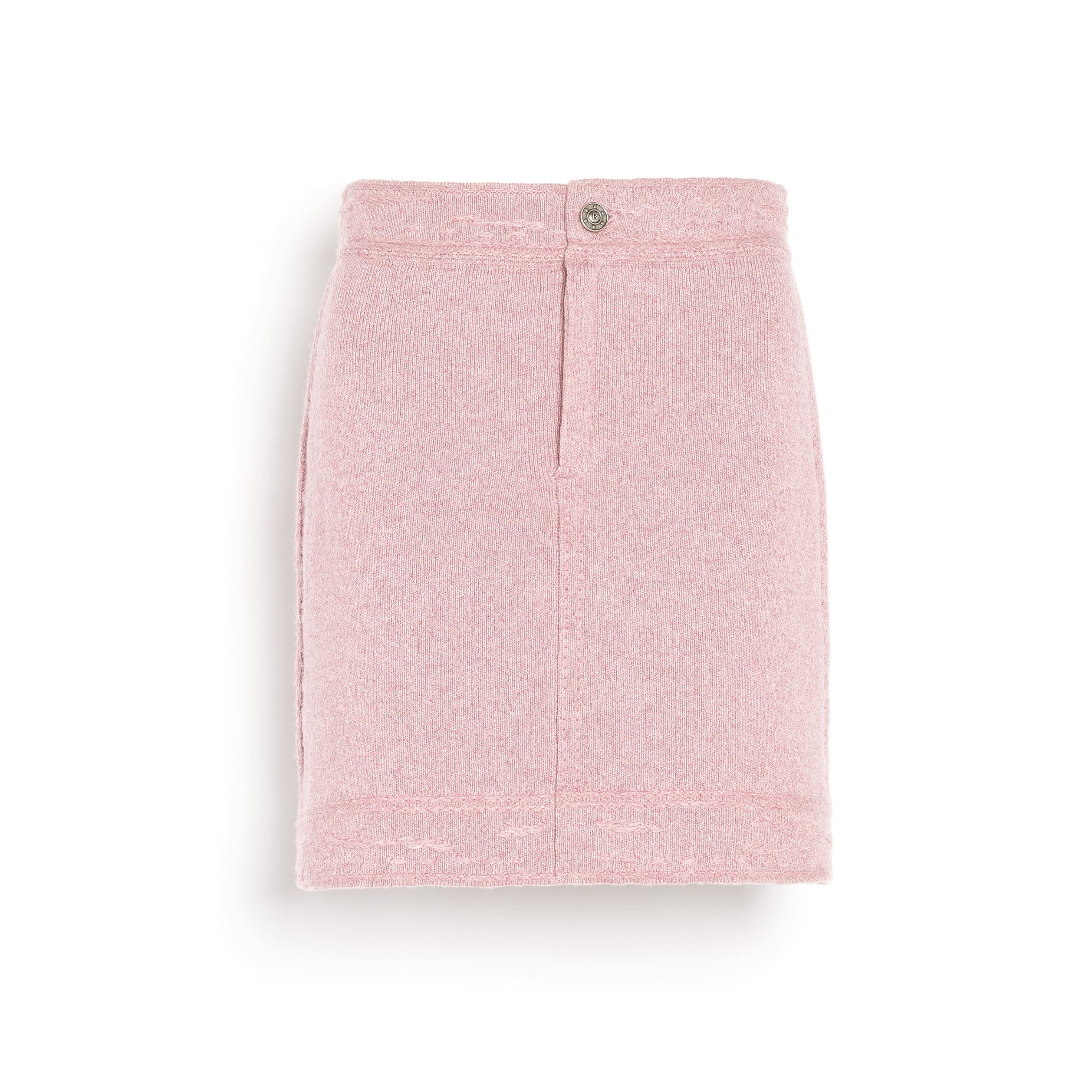 Denim cashmere and cotton skirt | Barrie - Barrie