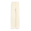 barrie Pantalon Denim à franges en cachemire et coton