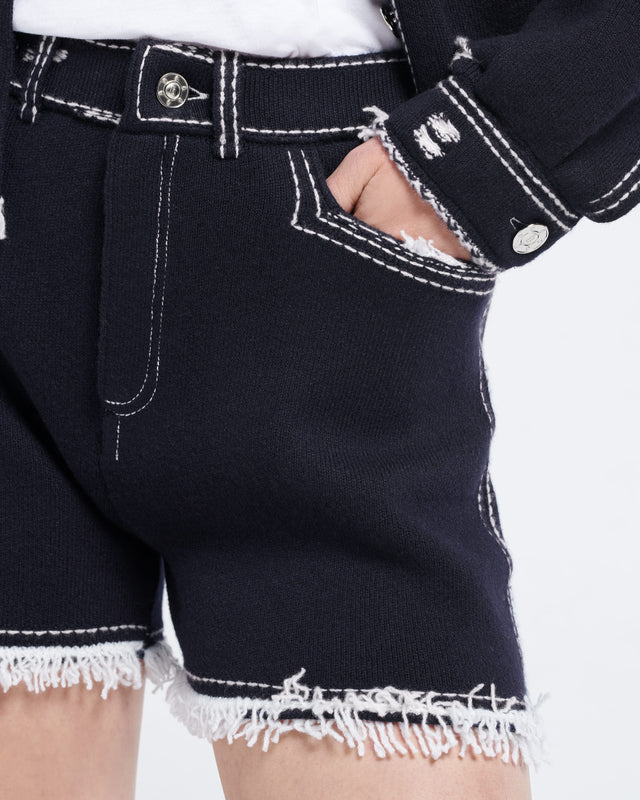 Short Denim à franges | Barrie - Barrie