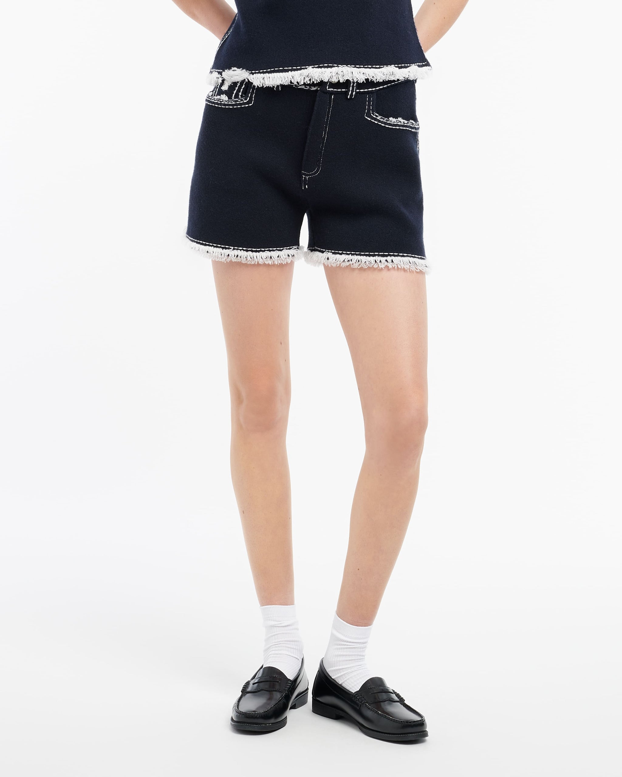 Short Denim à franges | Barrie - Barrie