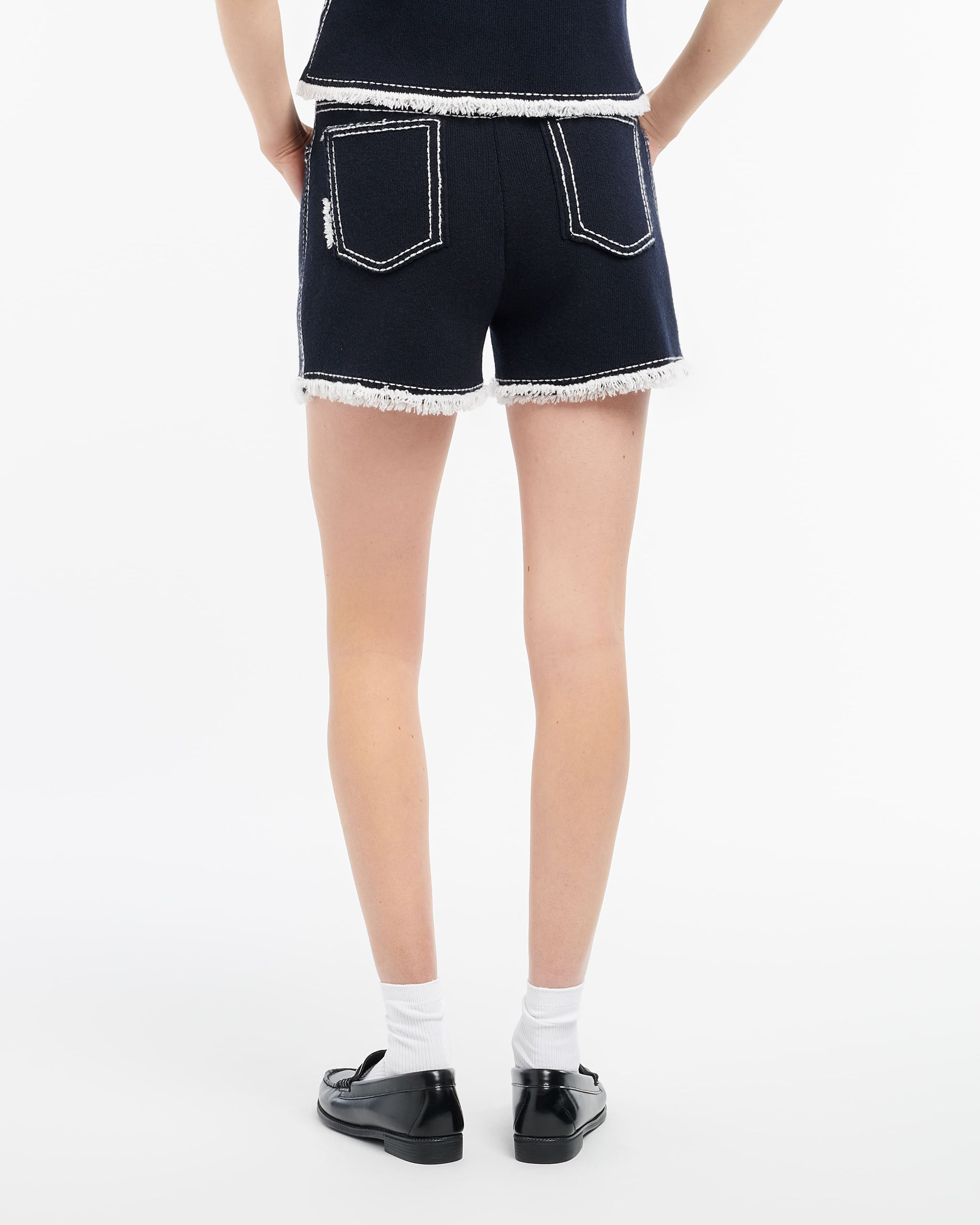 Short Denim à franges | Barrie - Barrie