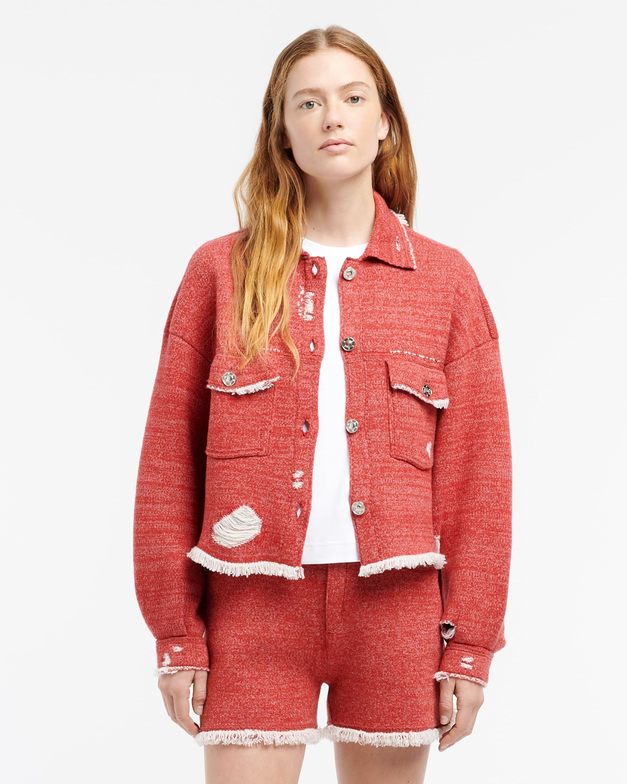 Short Denim à franges | Barrie - Barrie