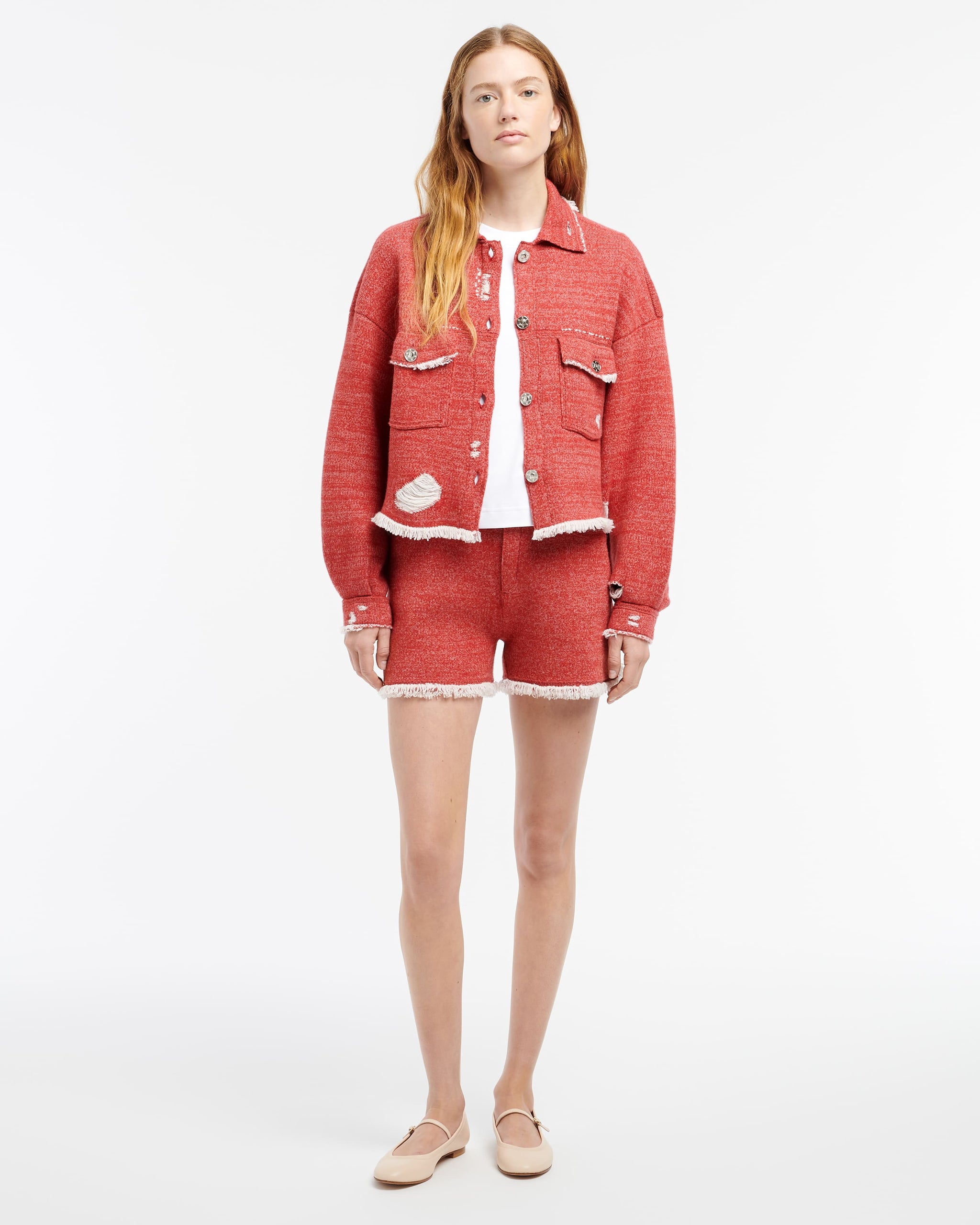 Short Denim à franges | Barrie - Barrie