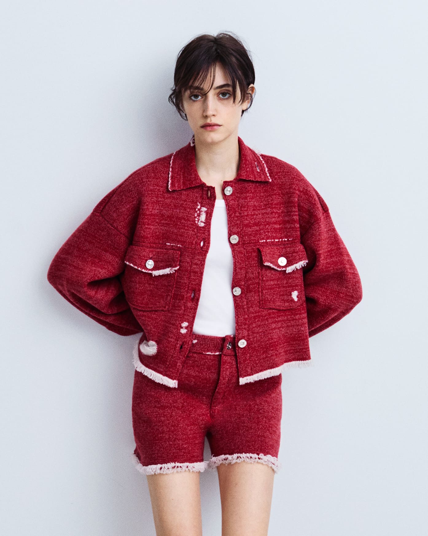 Short Denim à franges | Barrie - Barrie