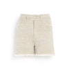 barrie Short Denim à franges