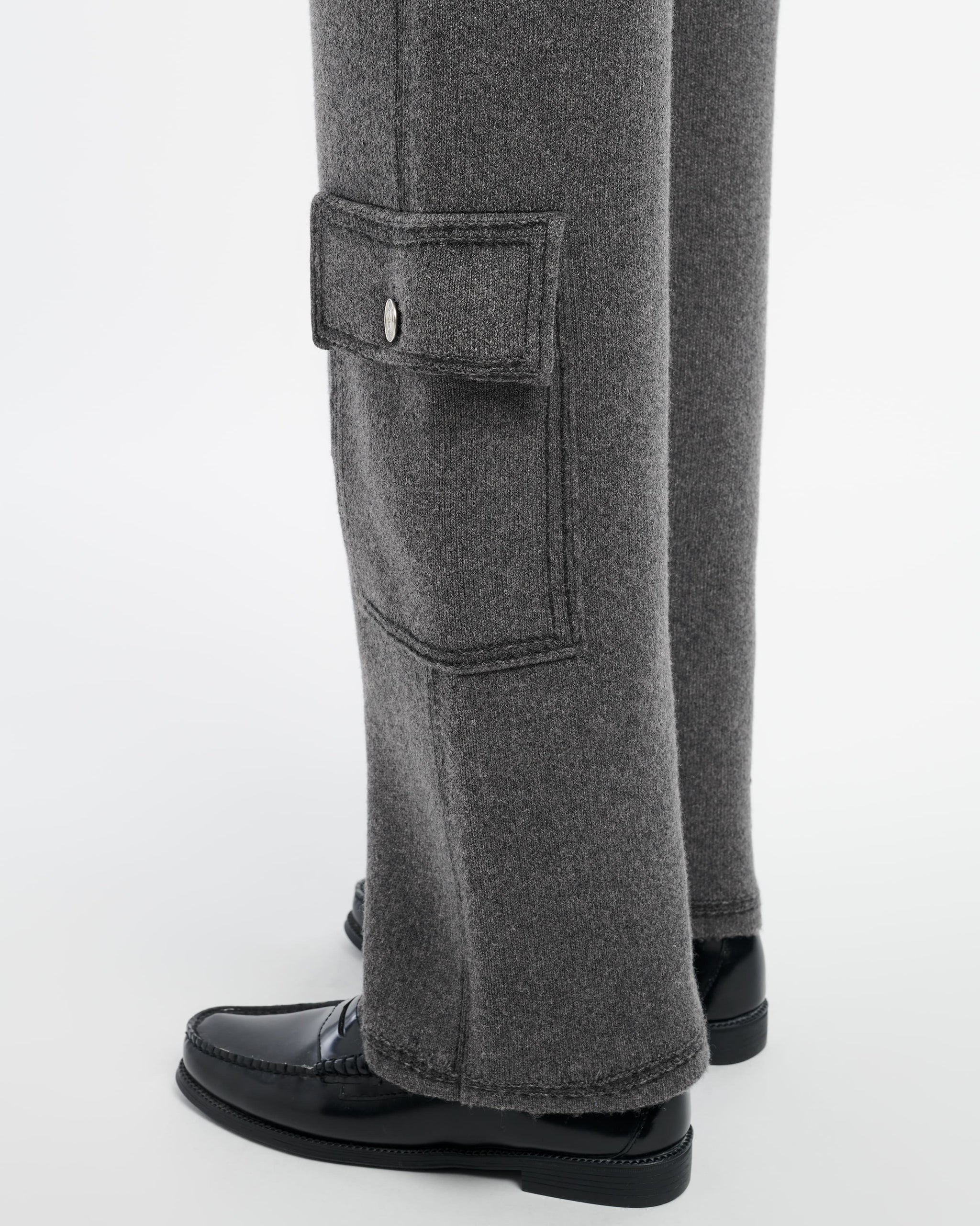 Pantalon Denim cargo en cachemire et coton | Barrie - Barrie