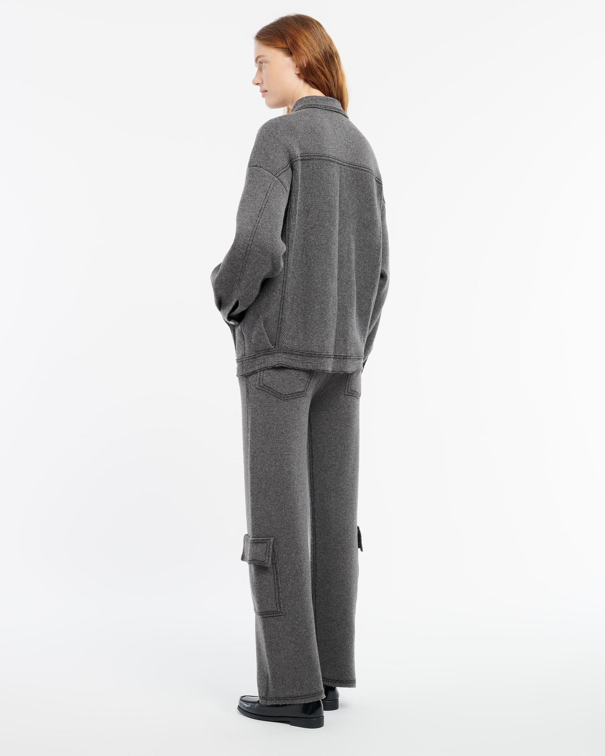 Pantalon Denim cargo en cachemire et coton | Barrie - Barrie