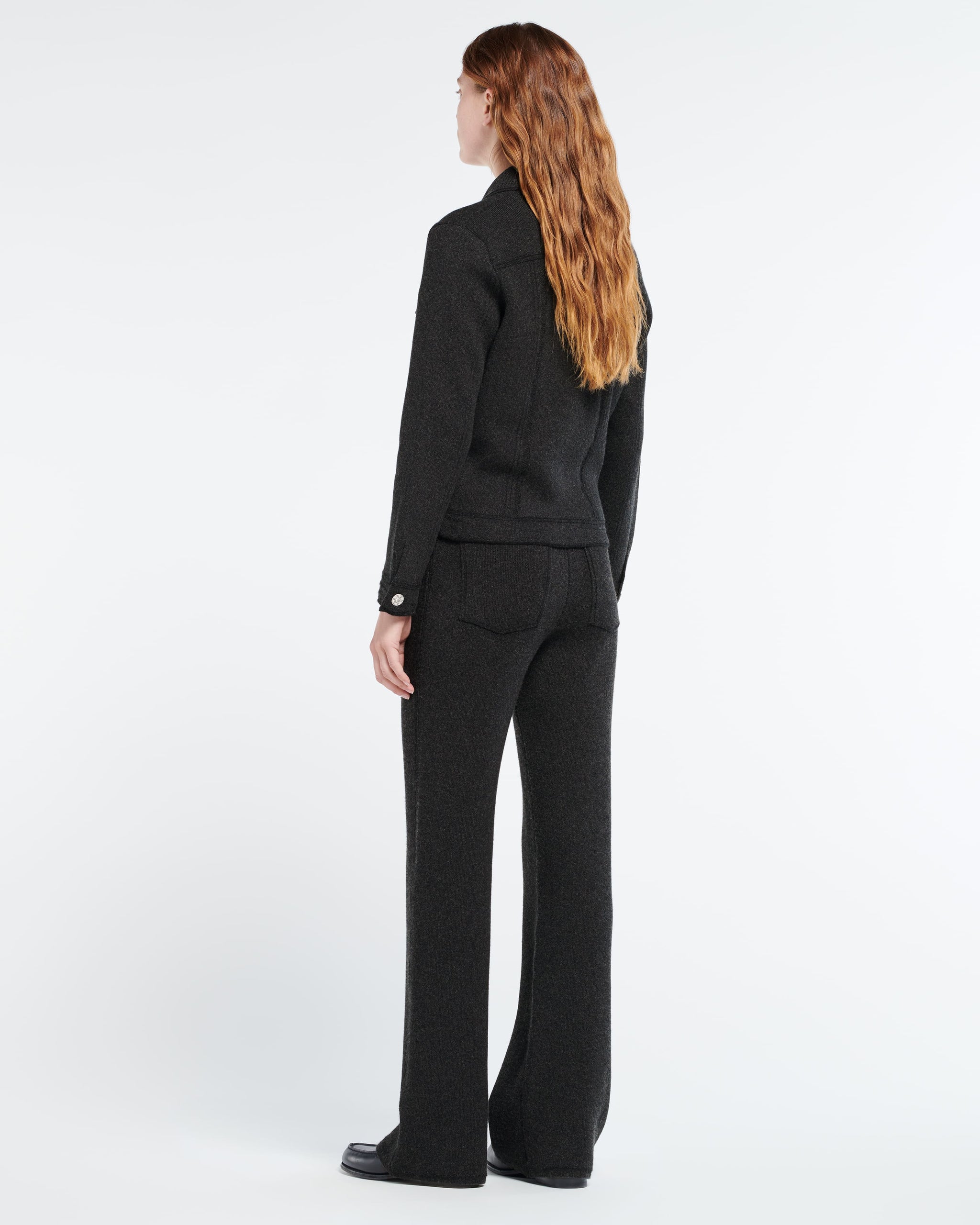 Denim cashmere and cotton trousers | Barrie - Barrie