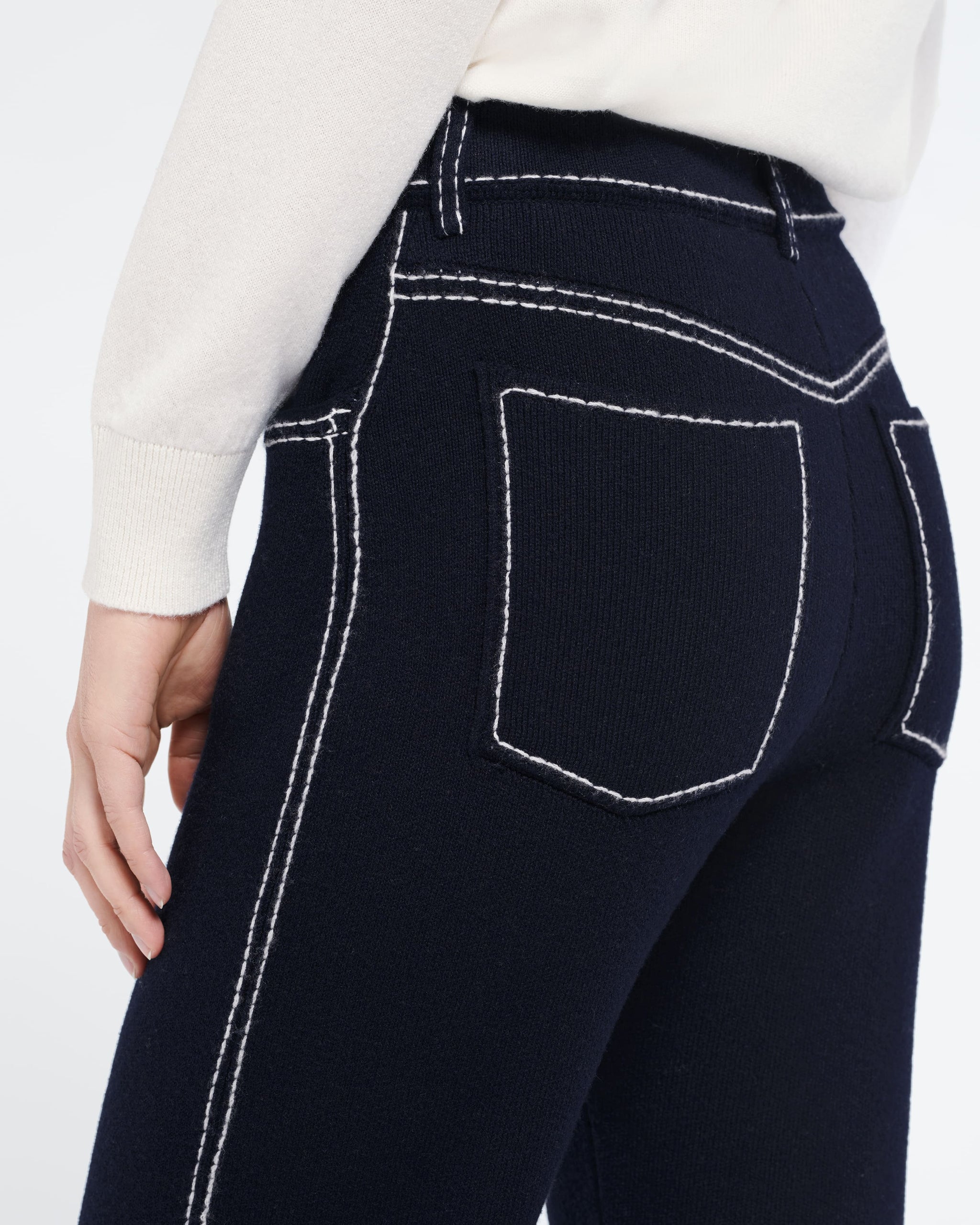 Pantalon Denim en cachemire et coton | Barrie - Barrie