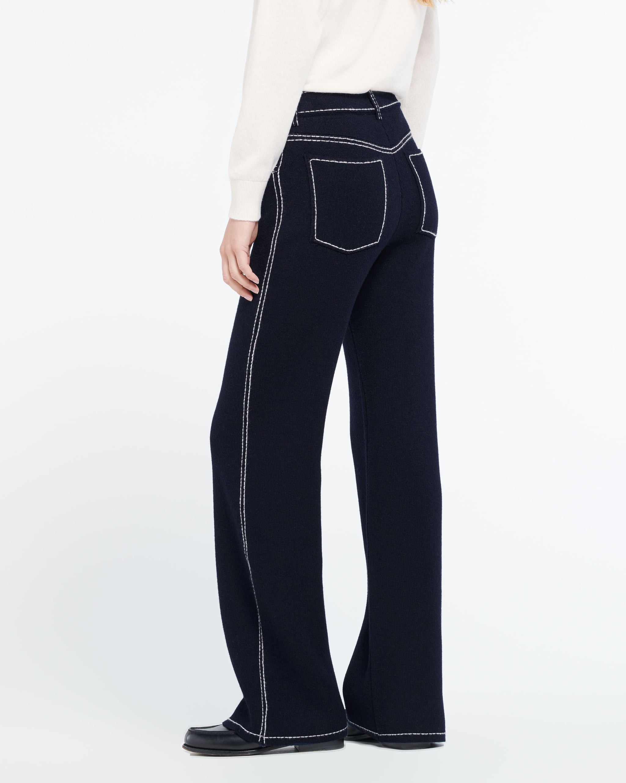 Pantalon Denim en cachemire et coton | Barrie - Barrie