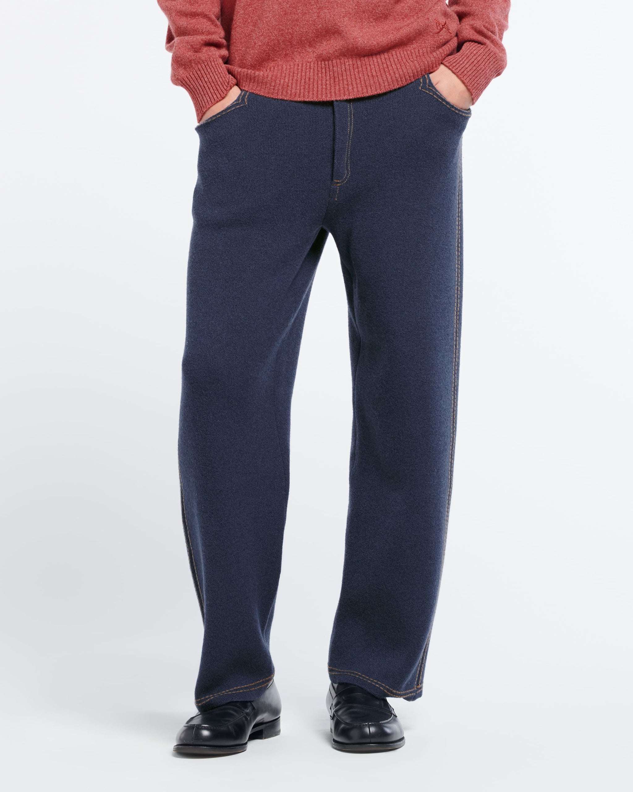 Cashmere and cotton Denim trousers | Barrie - Barrie