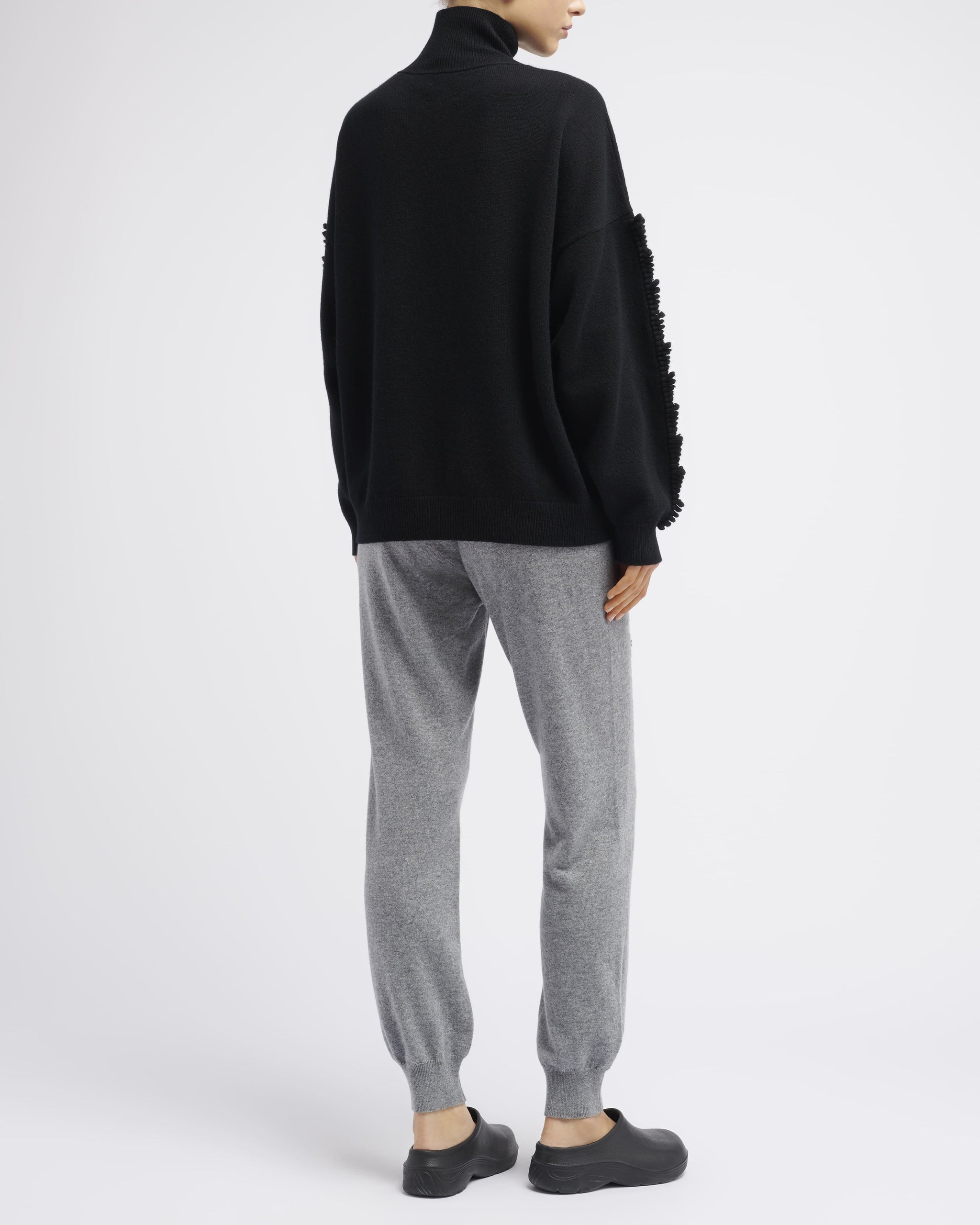 Pull col roulé détail 3D en cachemire | Barrie - Barrie