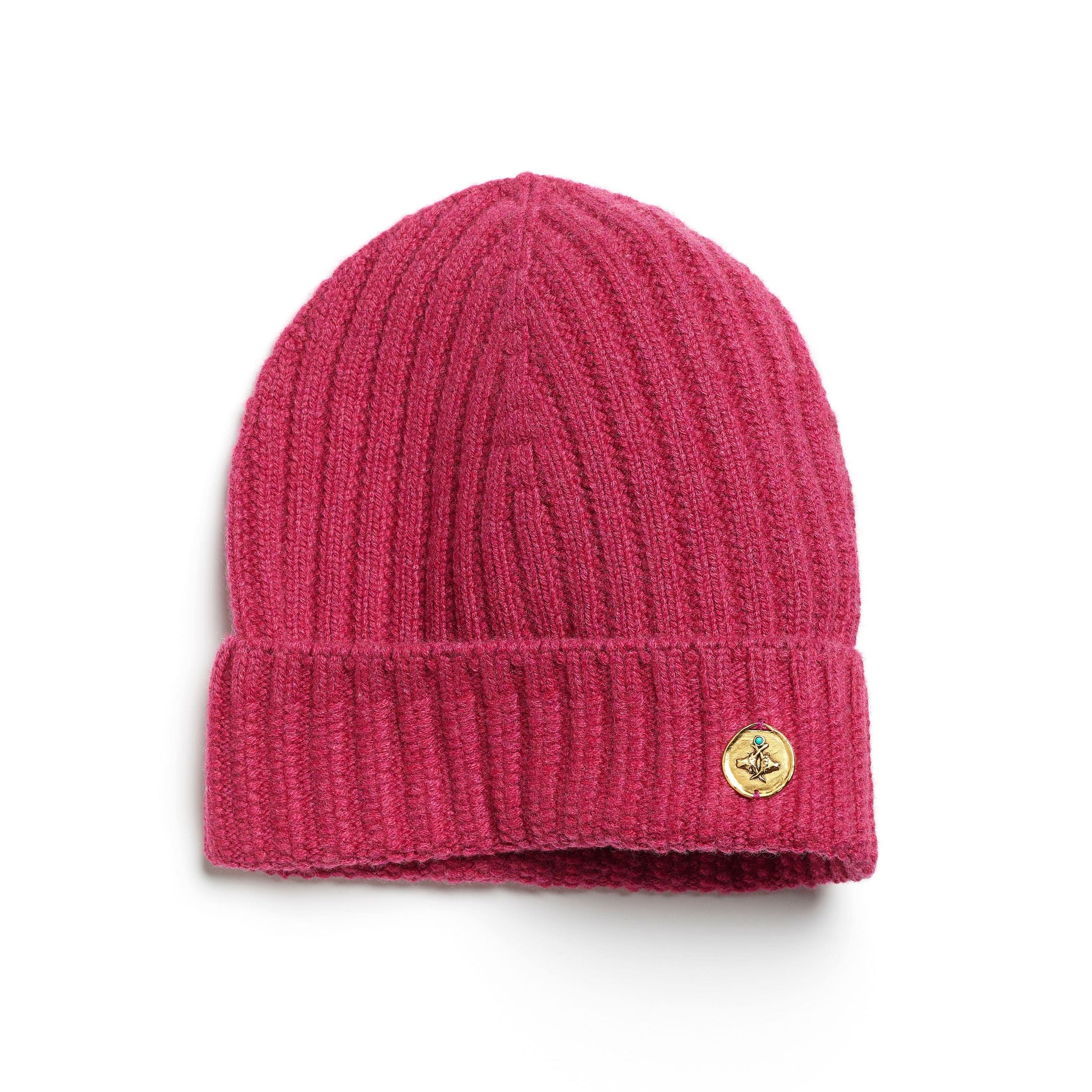 Beanie hat in cashmere to be personalised with a zodiac medal | Barrie - Barrie