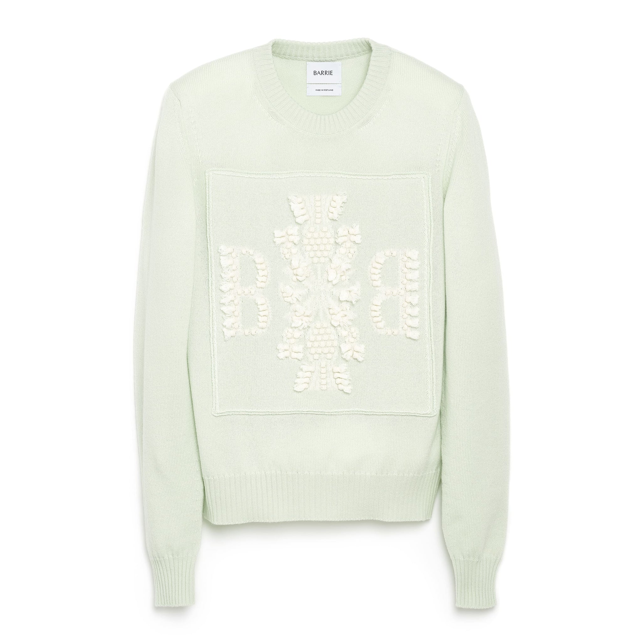 3D cashmere logo round-neck jumper | Barrie - Barrie