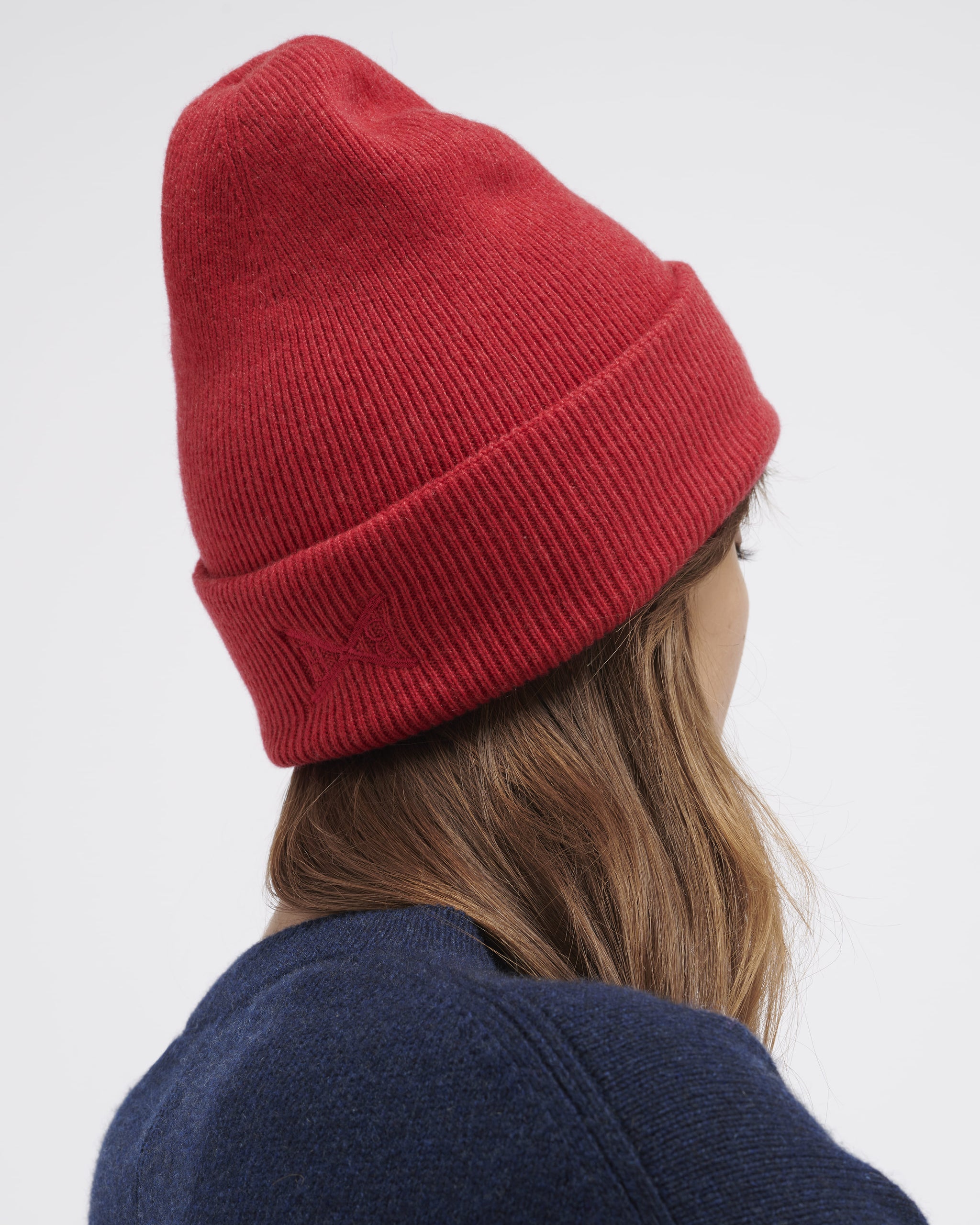 배리(Barrie) 로고 자수가 있는 캐시미어 비니 | Barrie - Barrie