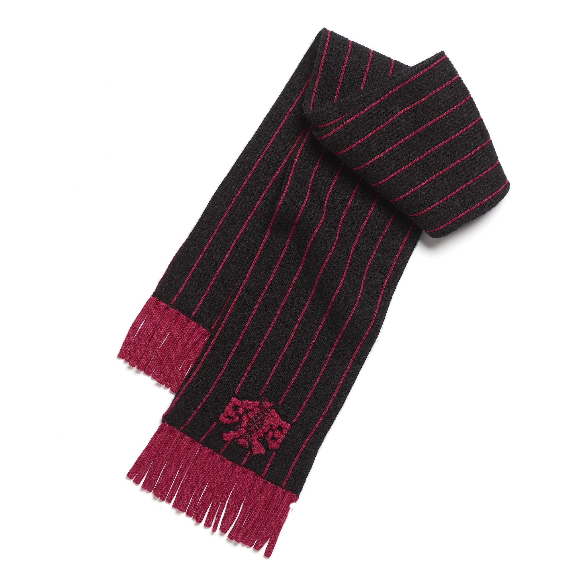 Cashmere striped scarf | Barrie - Barrie