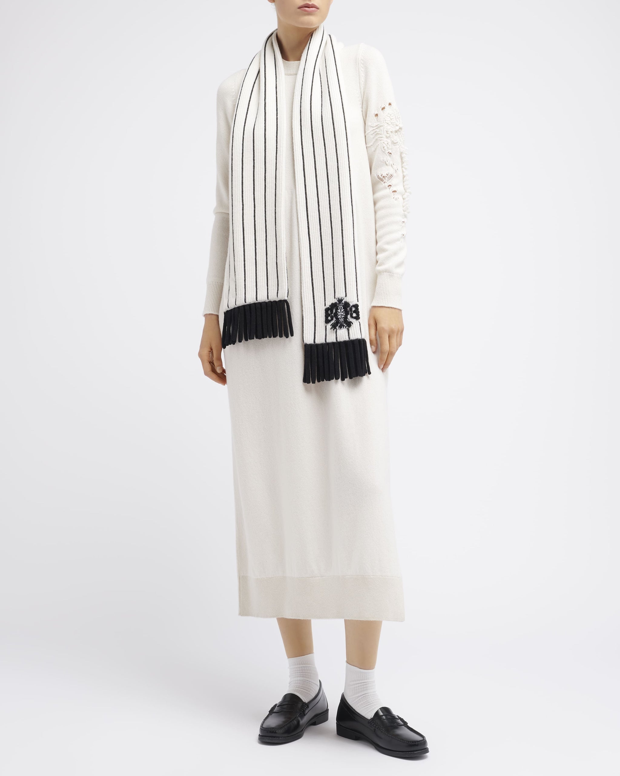 캐시미어 스트라이프 스카프 | Barrie - Barrie