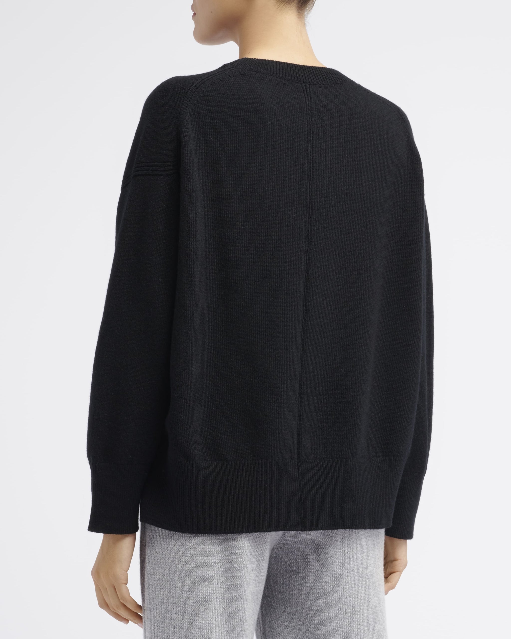 캐시미어 오버사이즈 라운드넥 니트웨어 | Barrie - Barrie