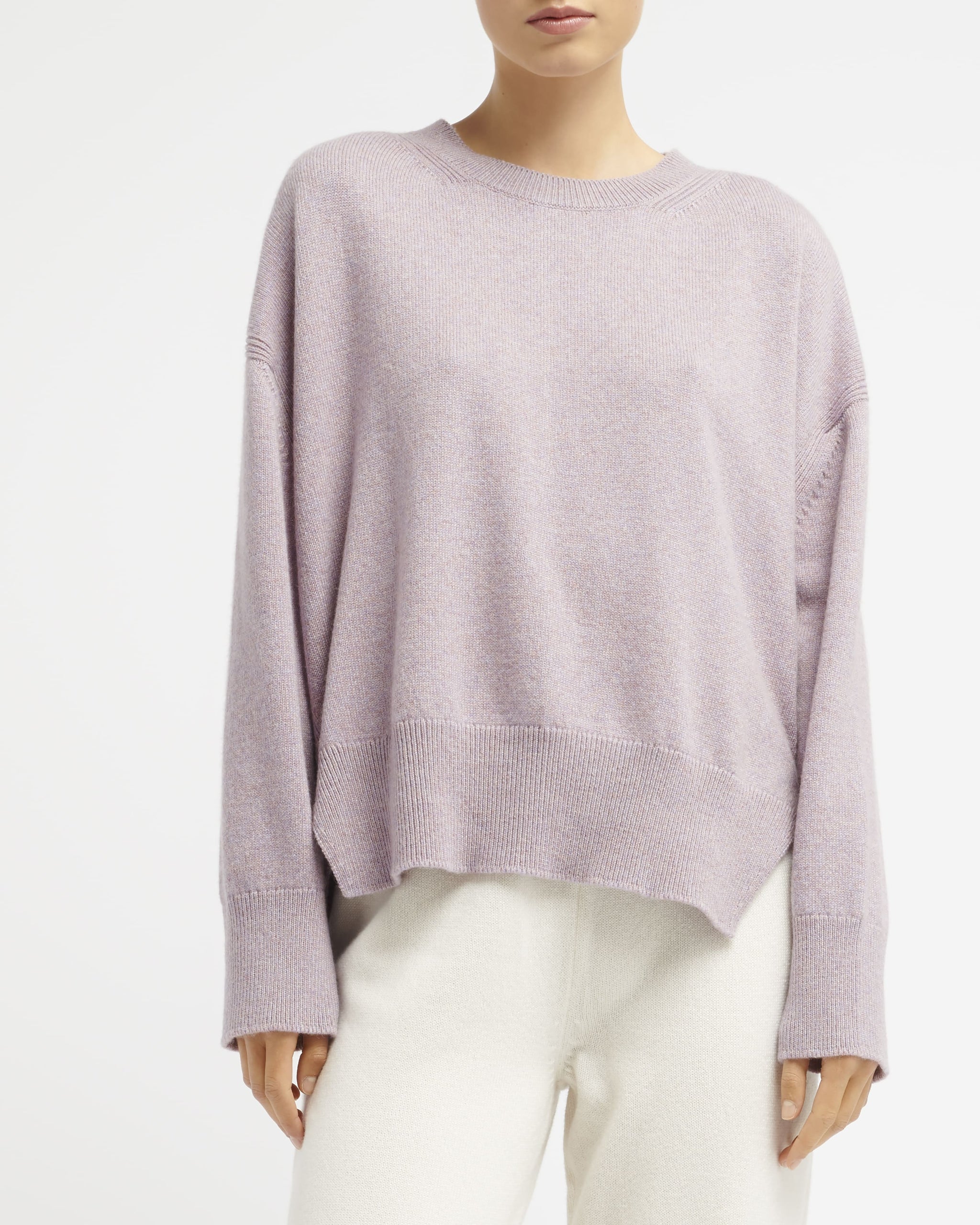 Pull col rond oversize en cachemire | Barrie - Barrie