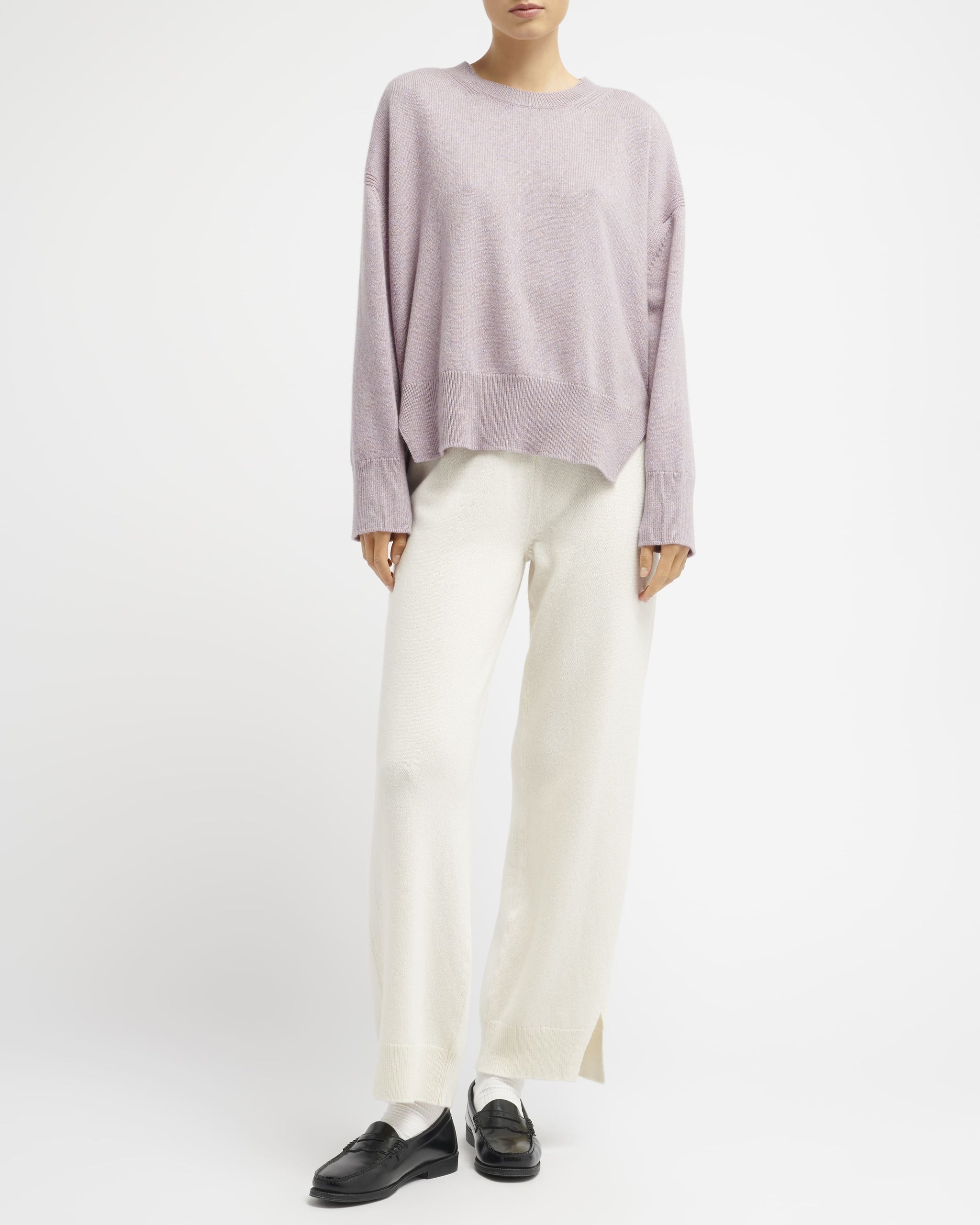 Pull col rond oversize en cachemire | Barrie - Barrie