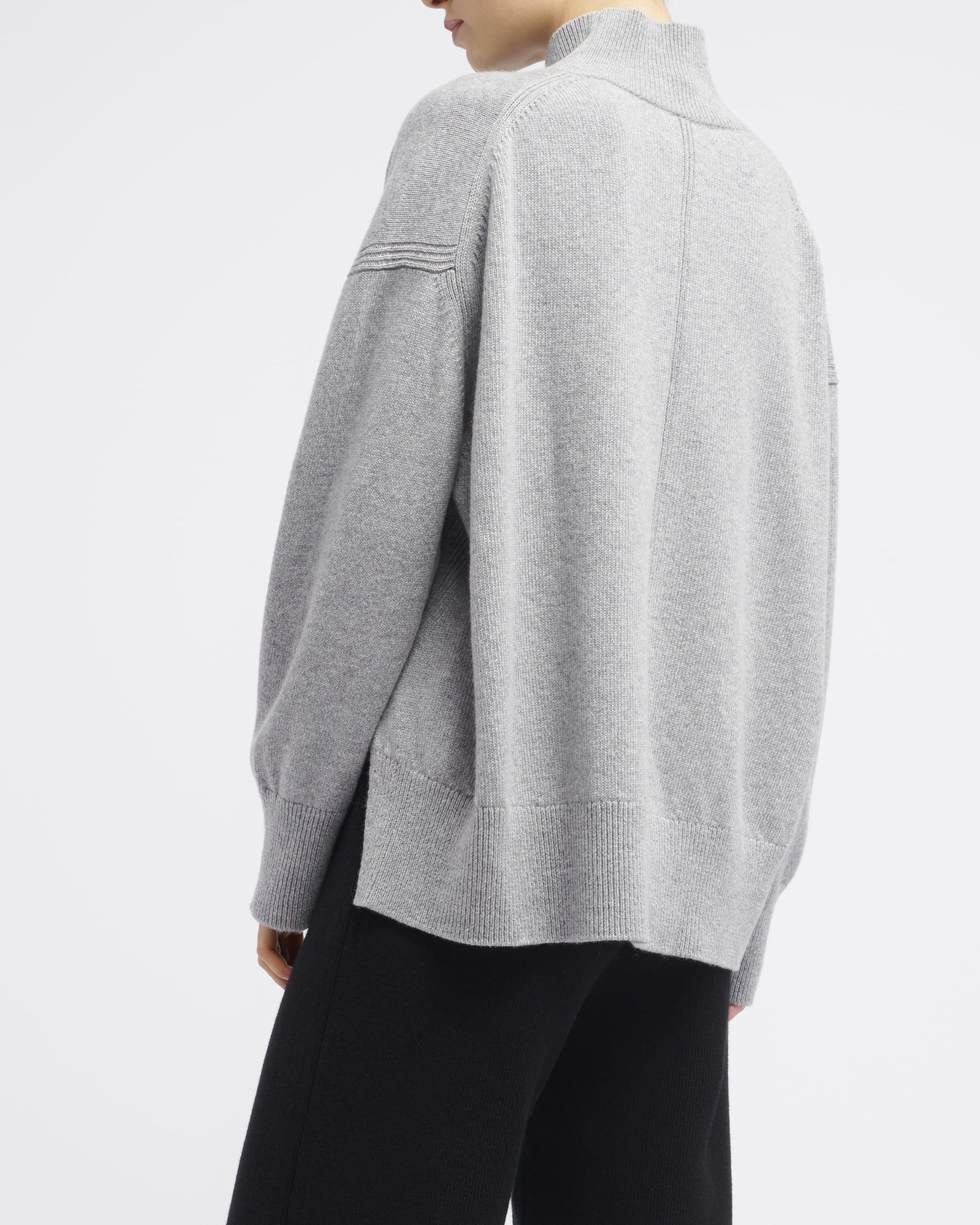 Iconic oversized roll-neck cashmere jumper | Barrie - Barrie