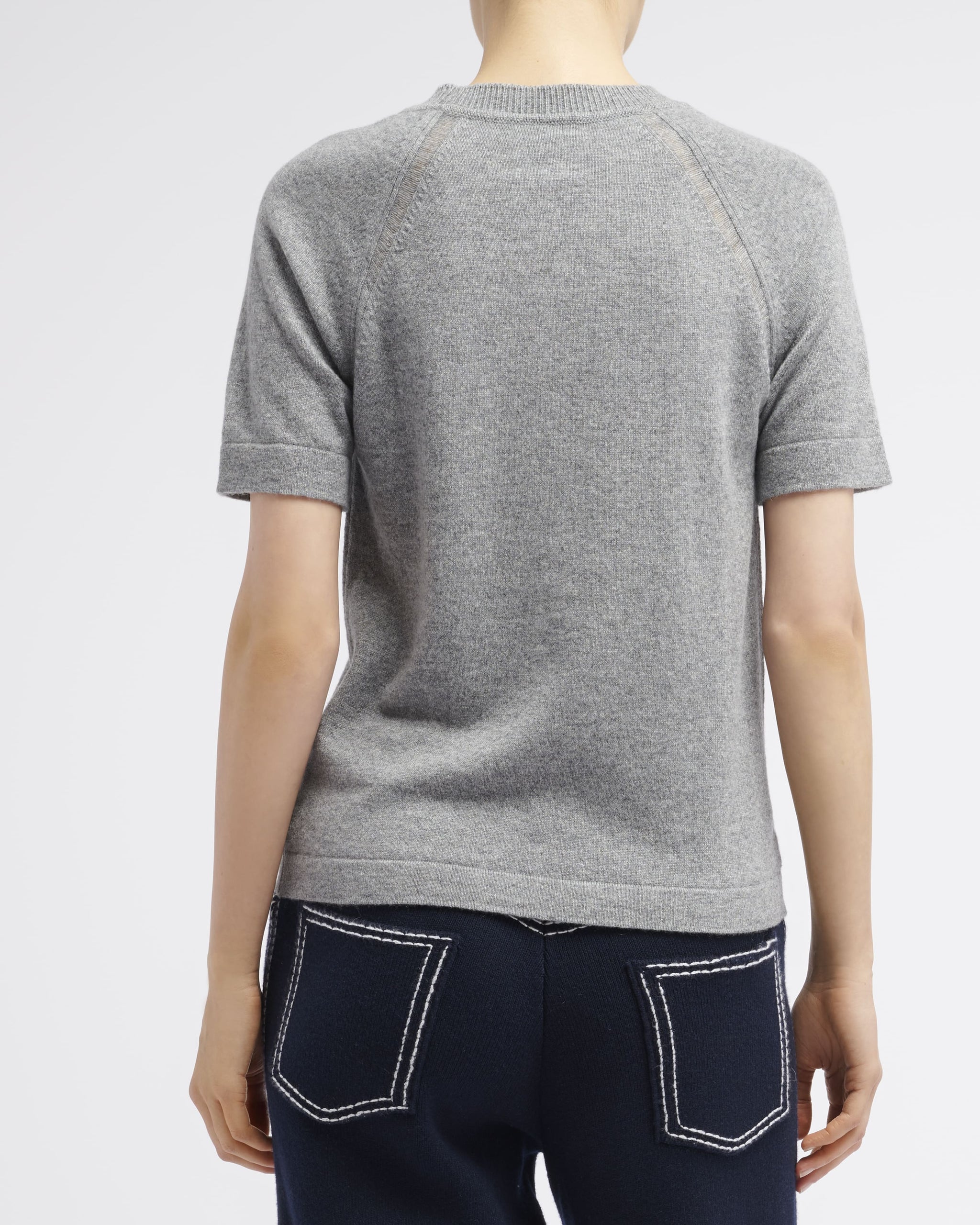 Cashmere short sleeved top | Barrie - Barrie