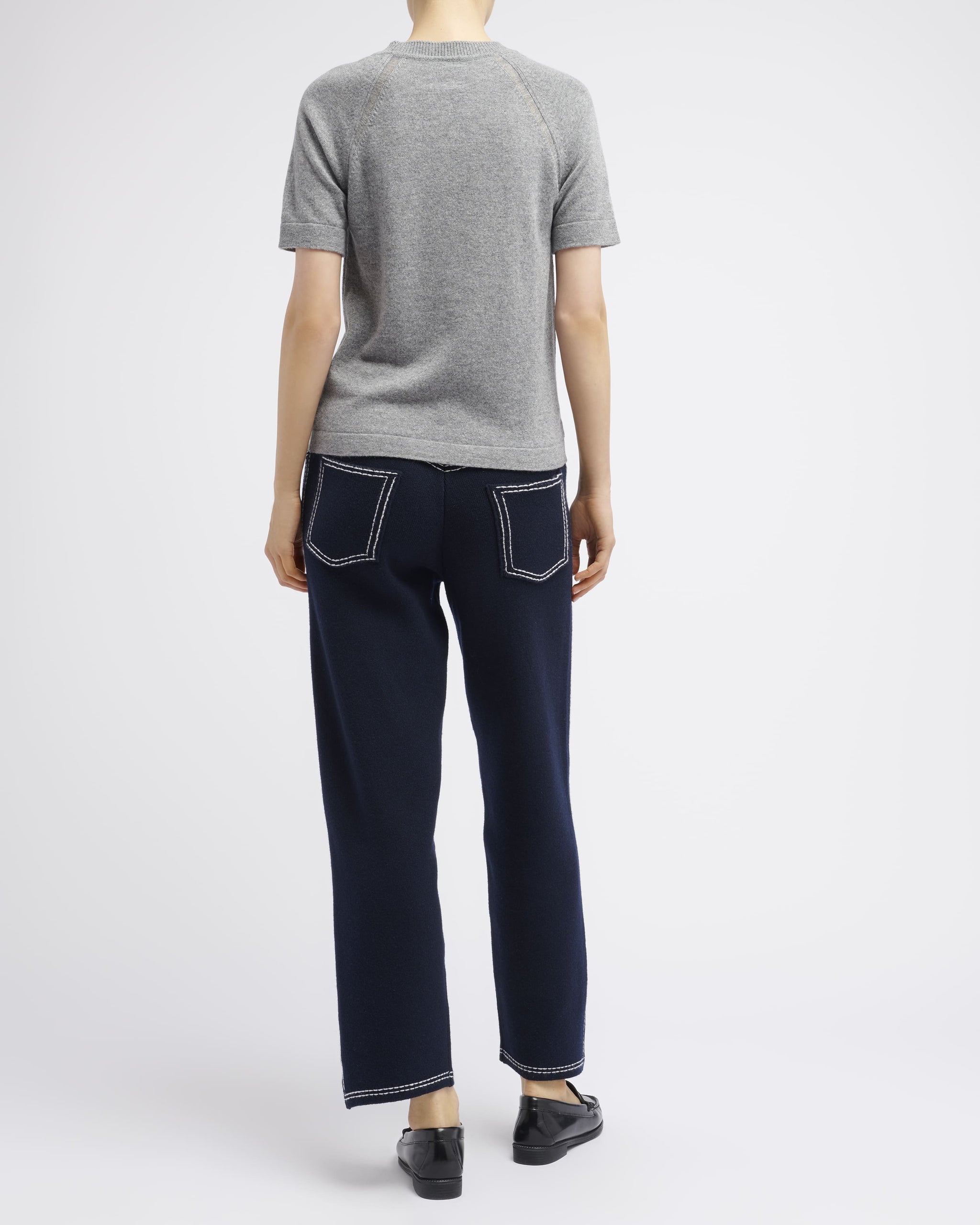 Cashmere short sleeved top | Barrie - Barrie