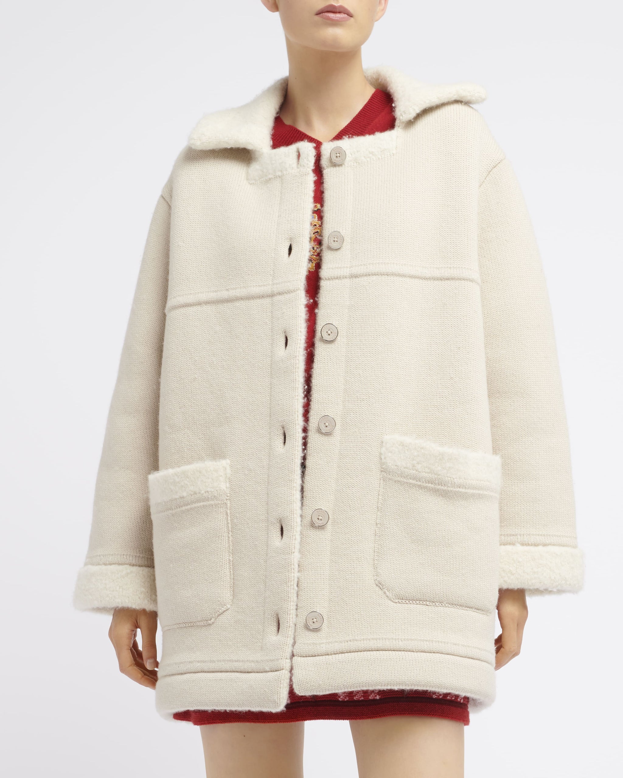 Manteau caban en cachemire et alpaga | Barrie - Barrie