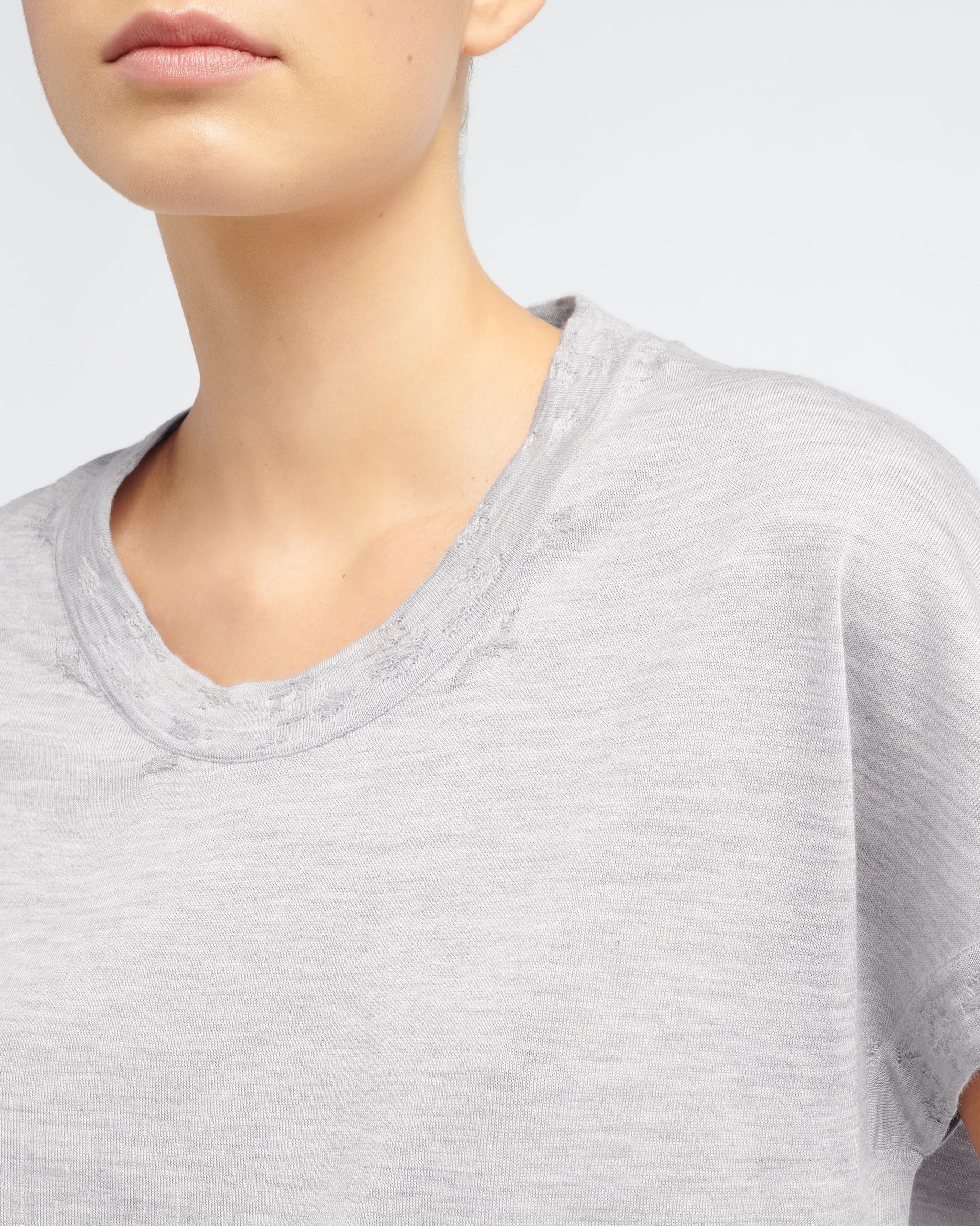 Top col rond en cachemire extra fin | Barrie - Barrie