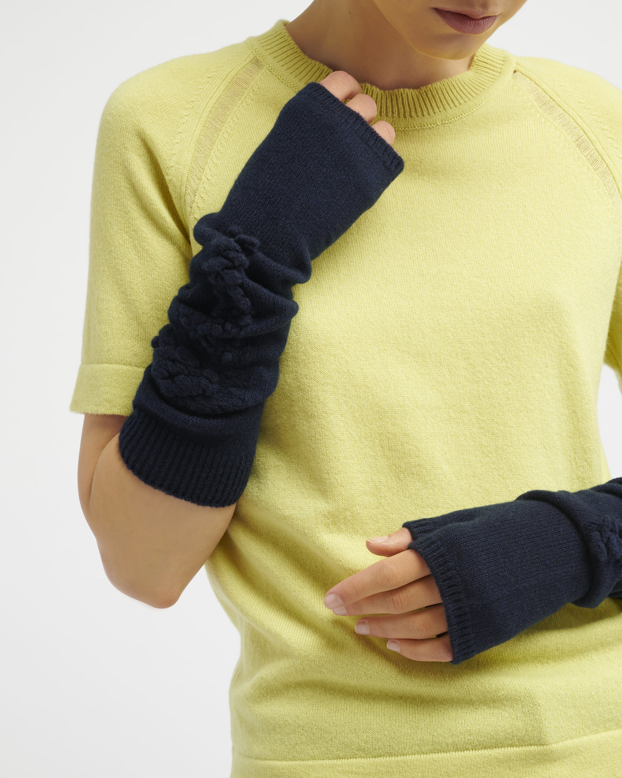 Cashmere fingerless gloves | Barrie - Barrie