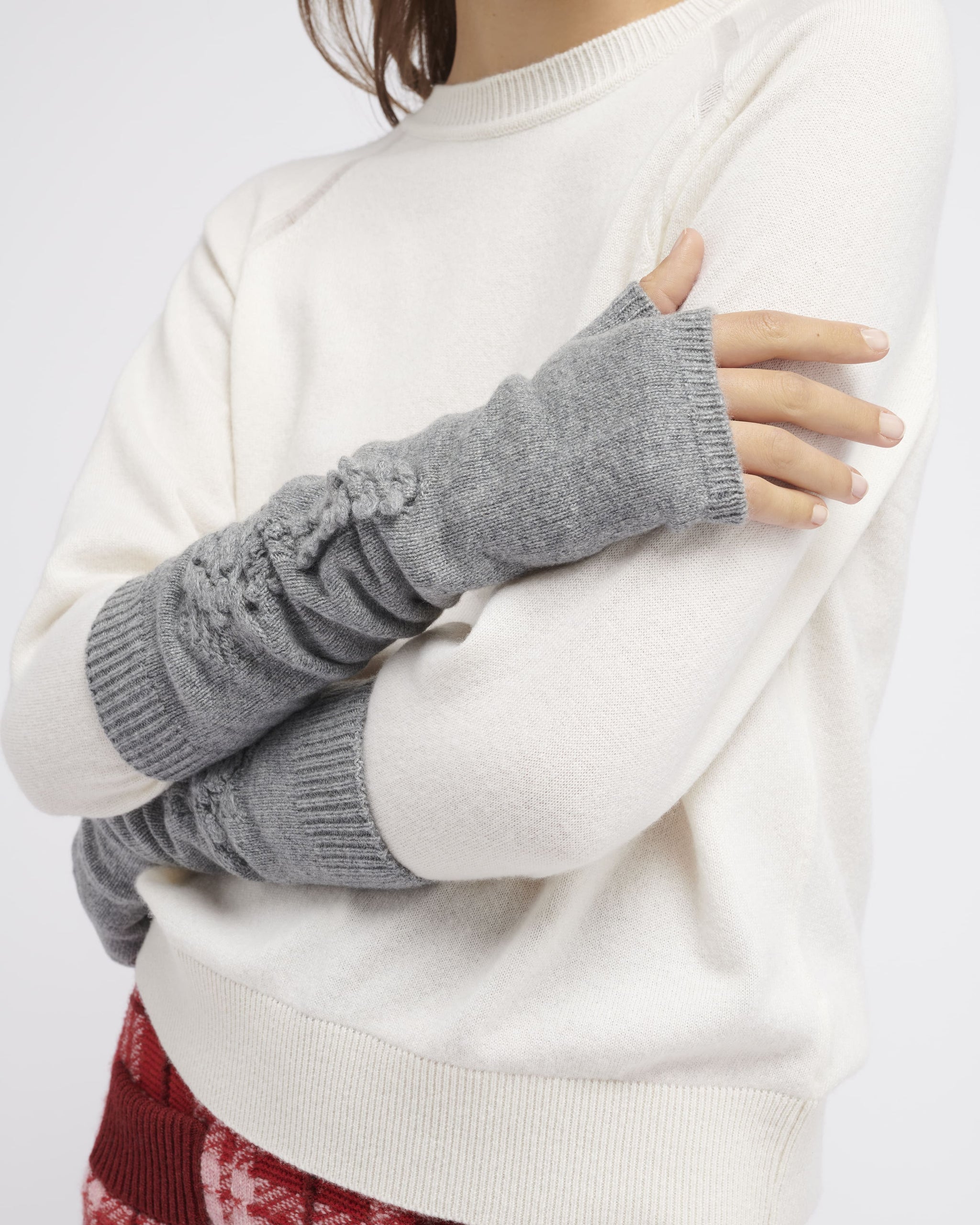 Cashmere fingerless gloves | Barrie - Barrie