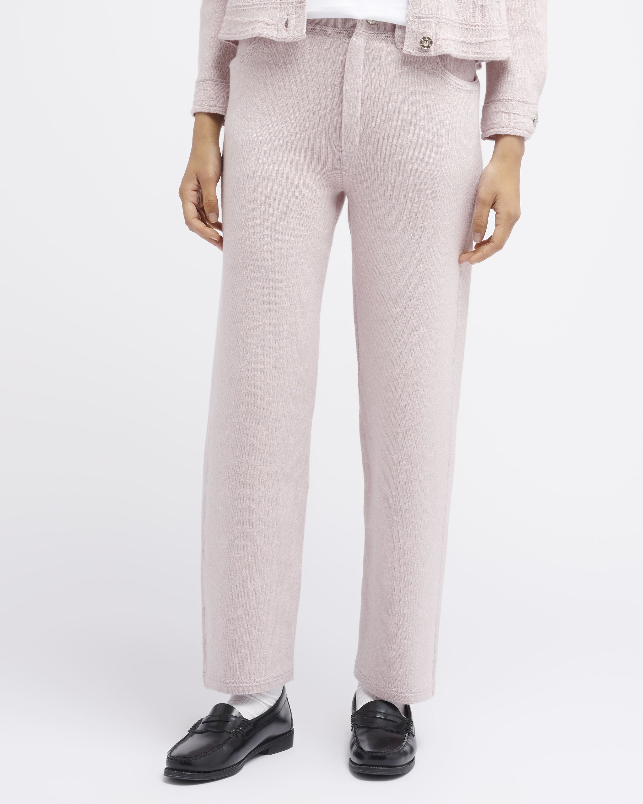 Pantalon Denim boyfriend en cachemire et coton | Barrie - Barrie