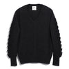 barrie Pull col V détail 3D en cachemire