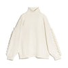 barrie Pull col roulé détail 3D en cachemire