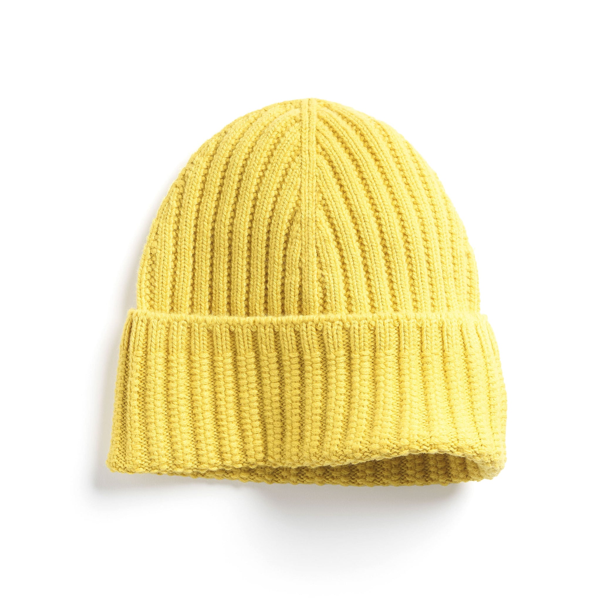 Ribbed jersey hat - Mustard yellow - Kids