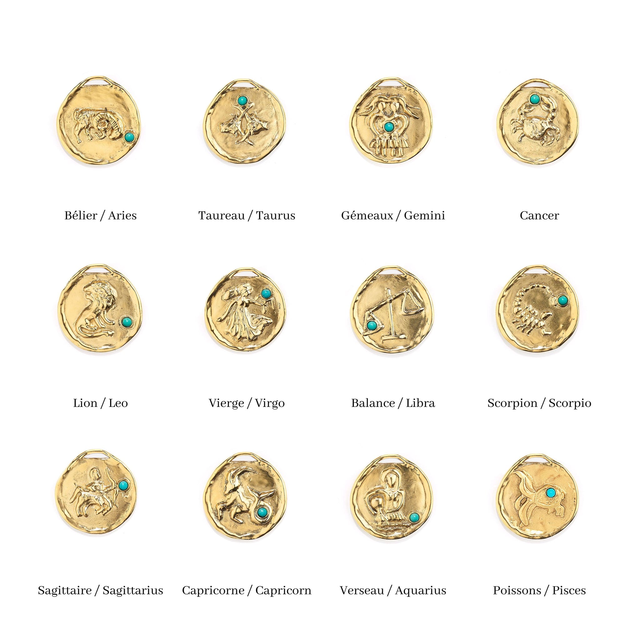 별자리 메달로 개별화할 수 있는 캐시미어 비니. | Barrie - Barrie