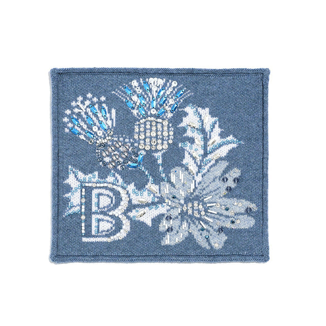 Patch brodé en cachemire et coton | Barrie - Barrie