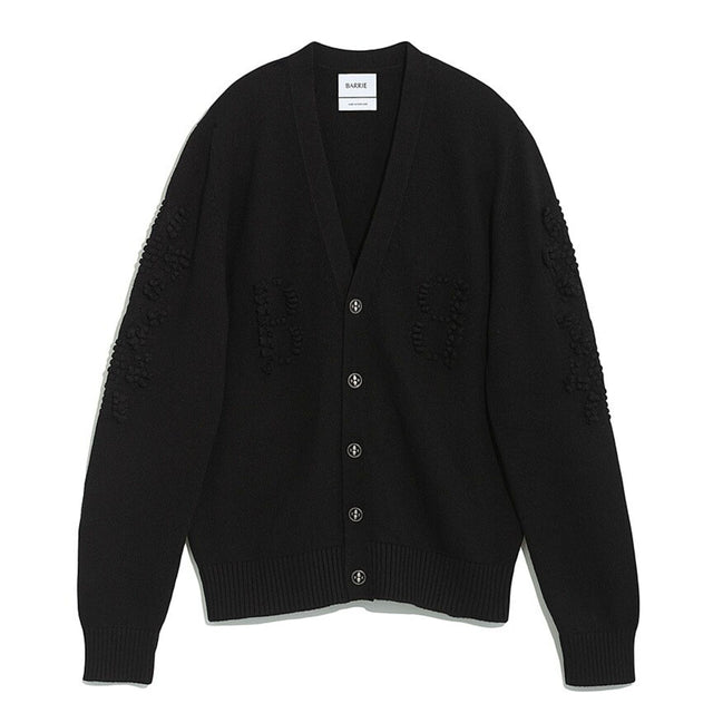 Cardigan col V logo B en cachemire | Barrie - Barrie