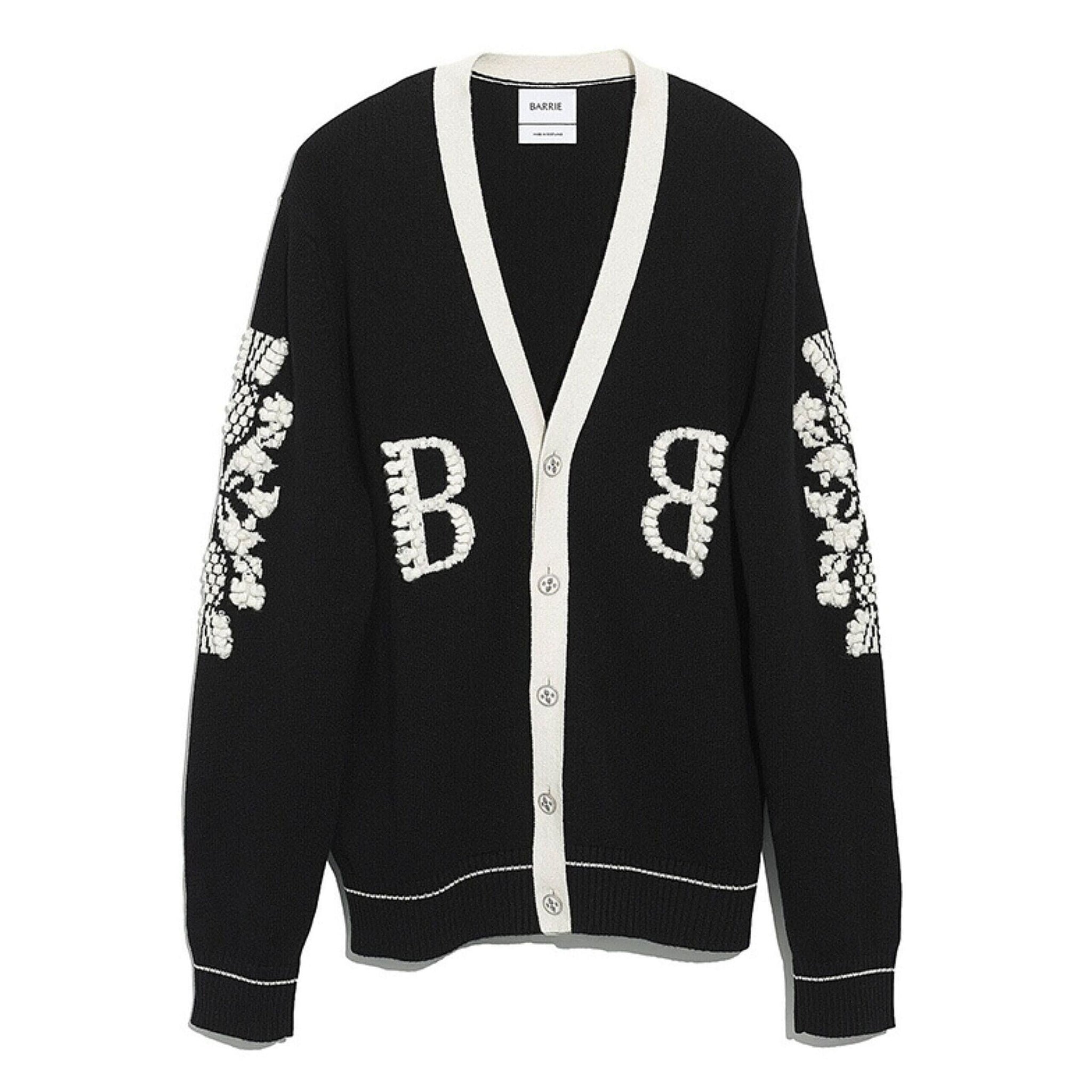 3D logo V-neck cashmere cardigan | Barrie - Barrie