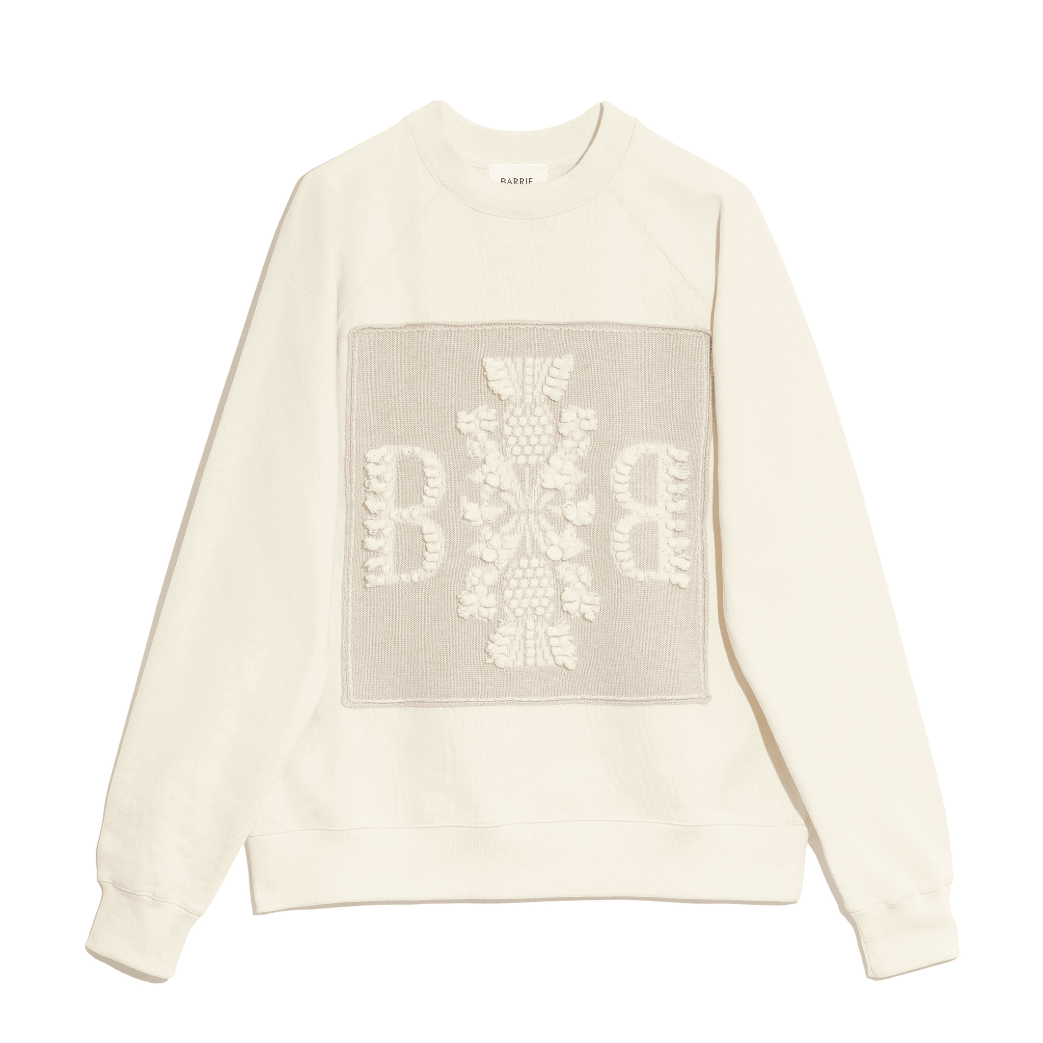 Sweat en coton avec patch logo B en cachemire | Barrie - Barrie
