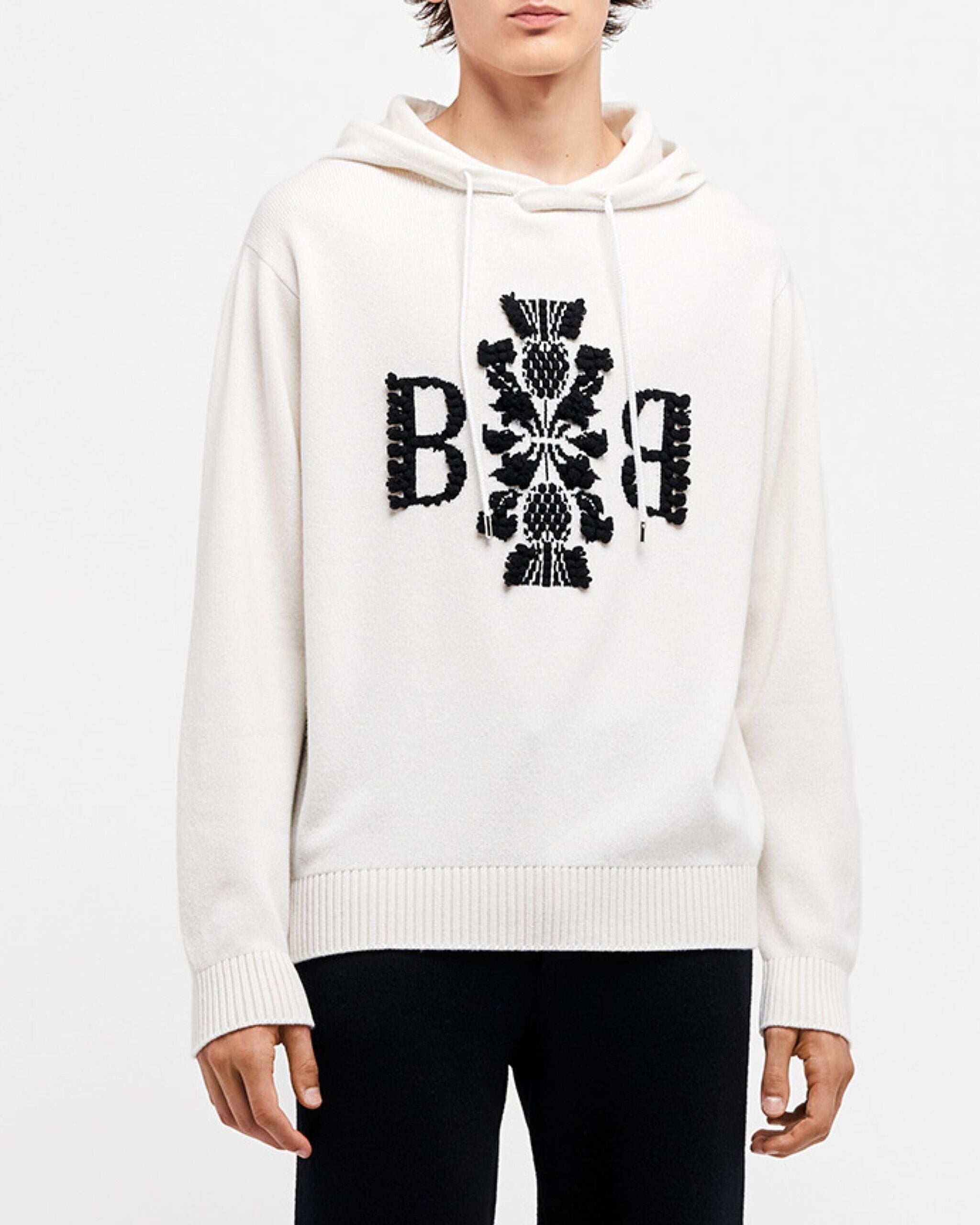 Barrie 3D logo cashmere hoodie Barrie