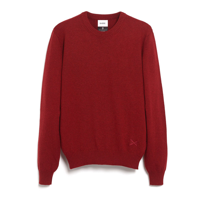 Round neck cashmere B Label jumper | Barrie - Barrie